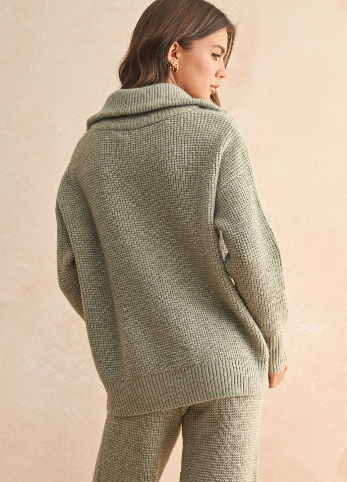 Snuggle up grey half zip