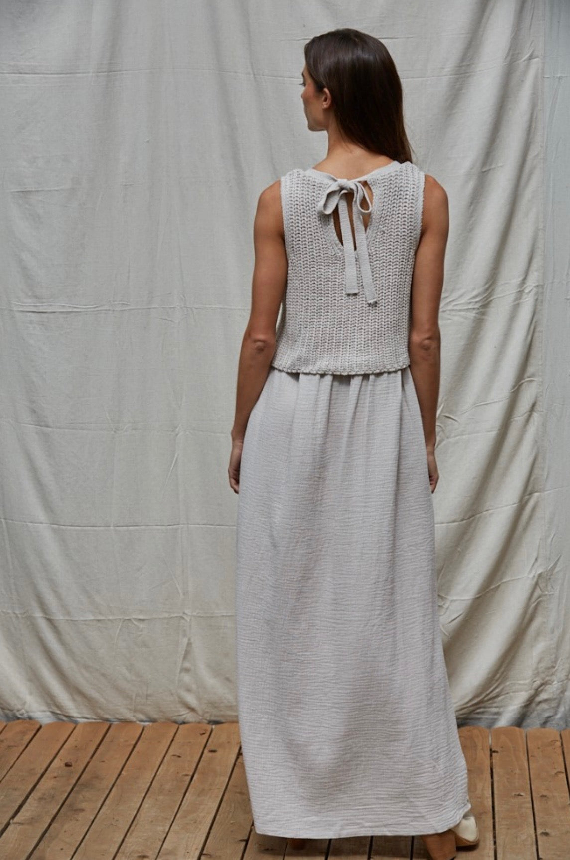 Light Grey Sweater Dress
