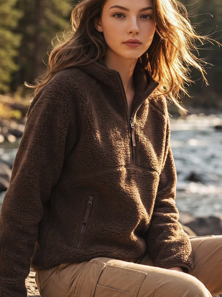 Espresso Sherpa Sweatshirt