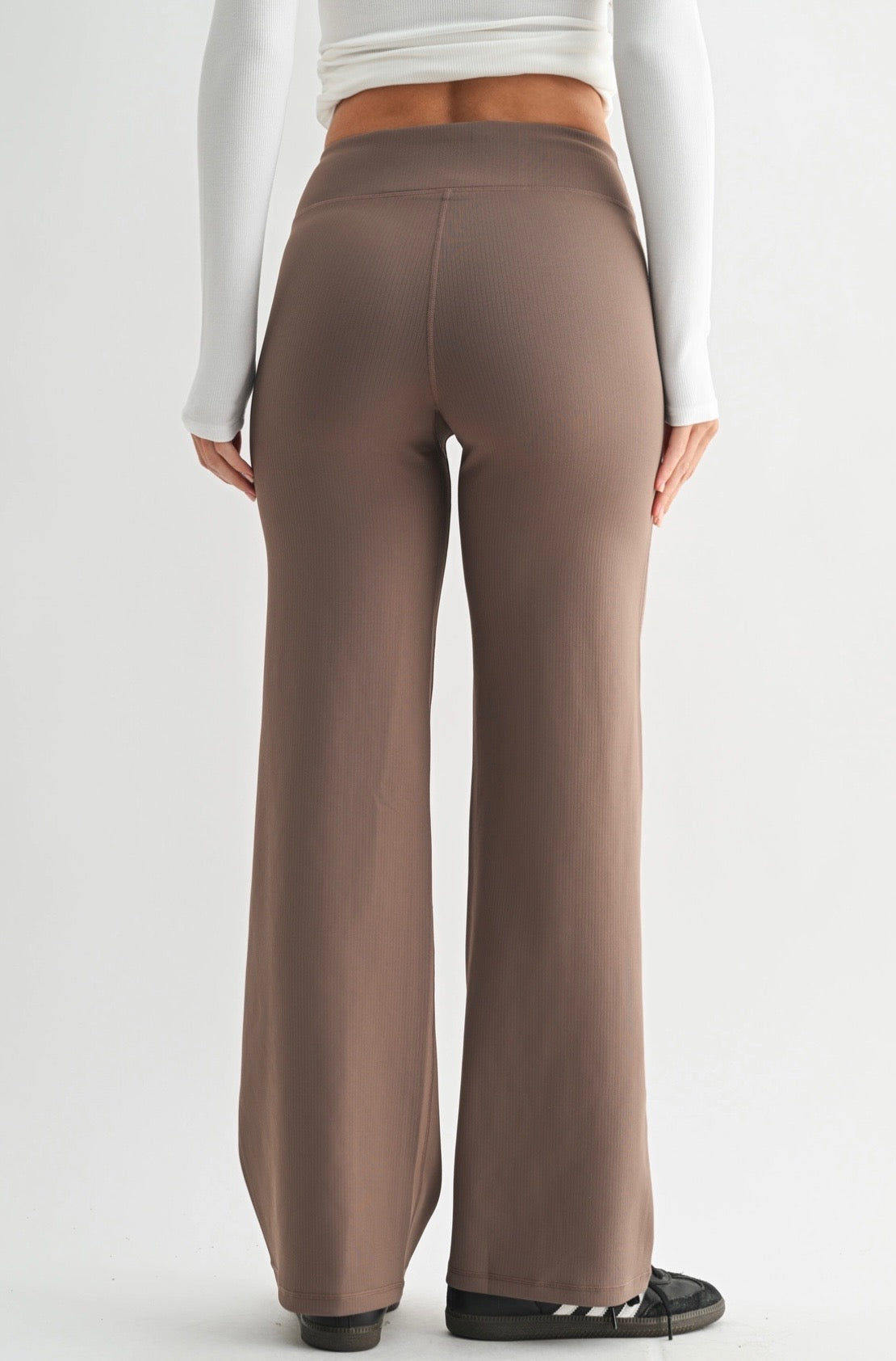 Mocha stripped pants