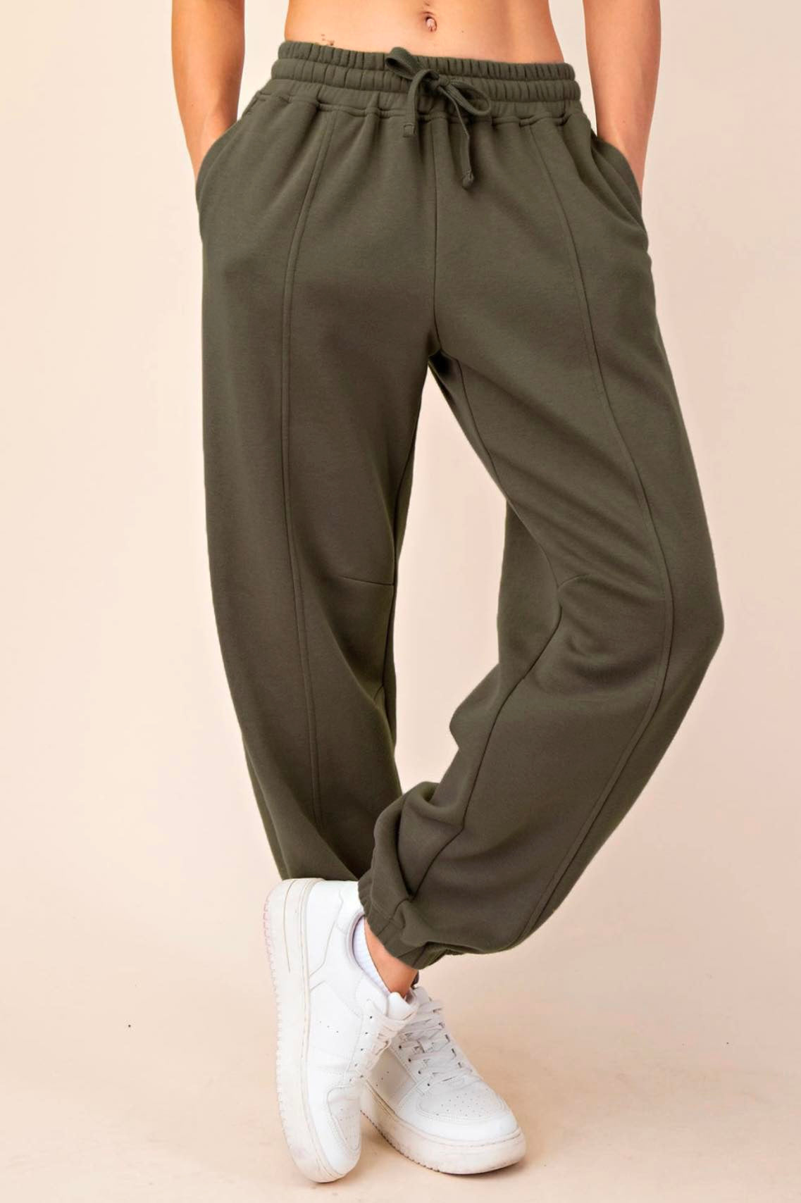 Olive Terry Joggers