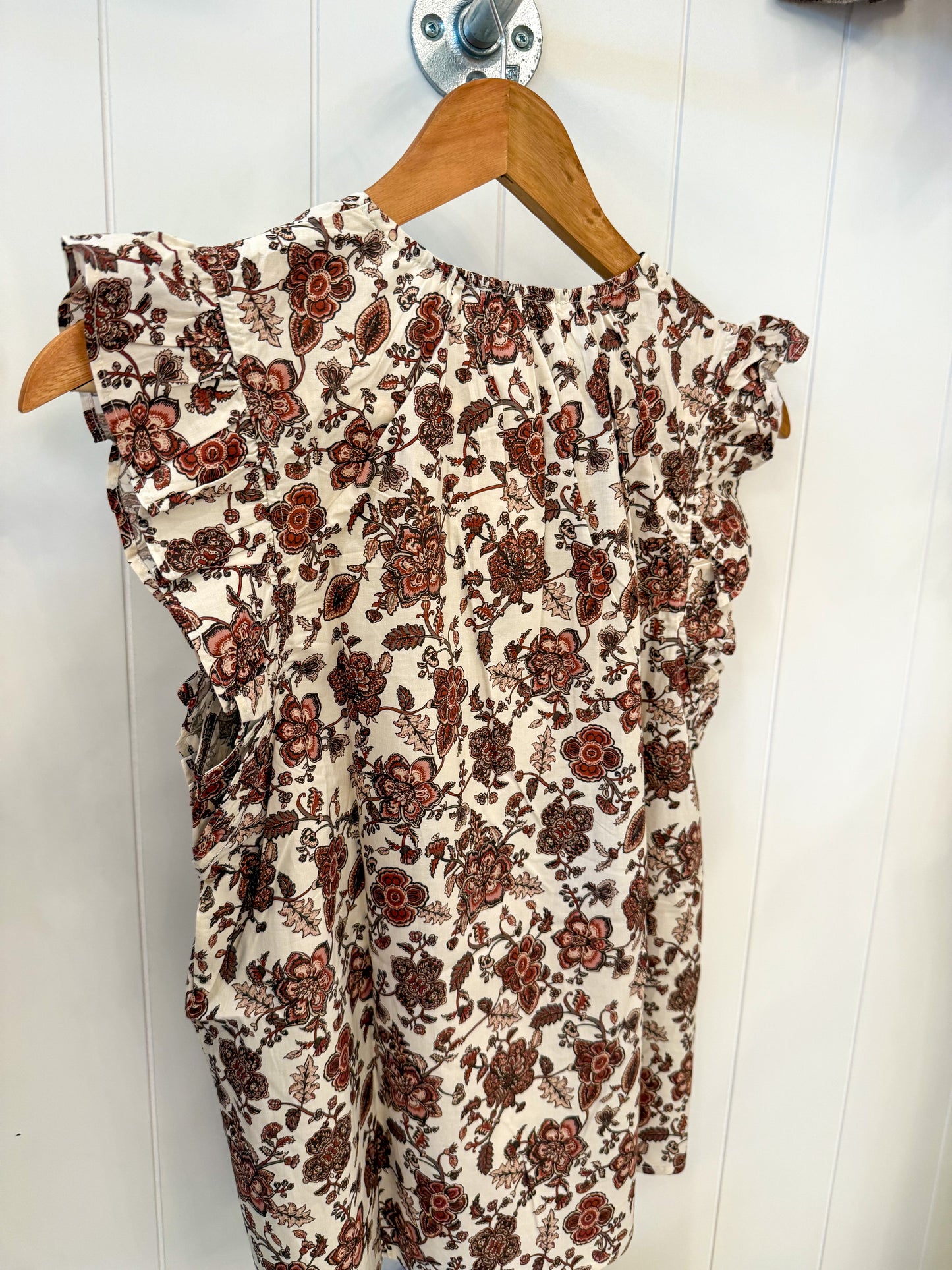 Ruffle Sleeve Blouse