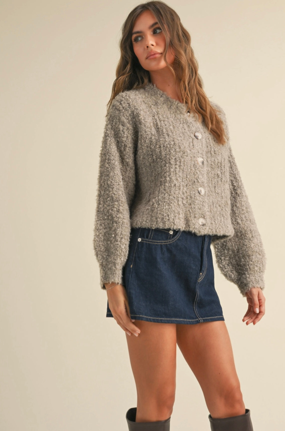 Grey Knit Sweater