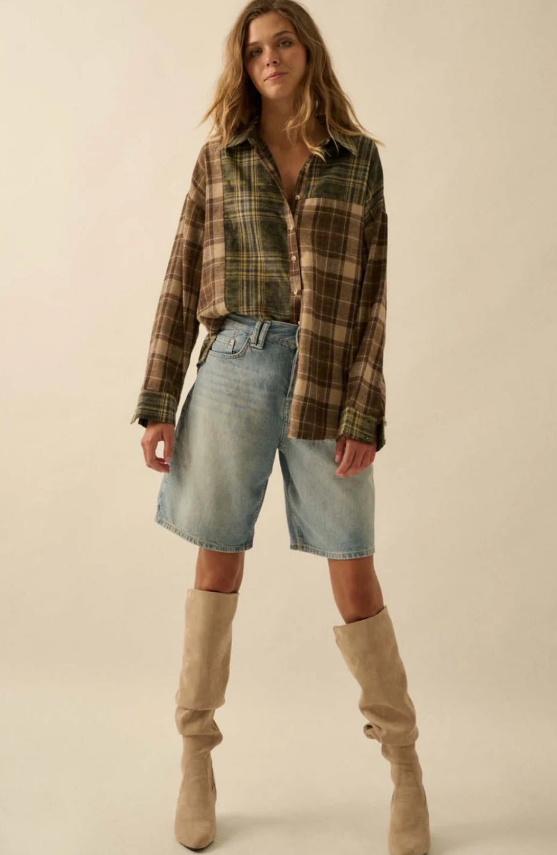 Promesa plaid button up