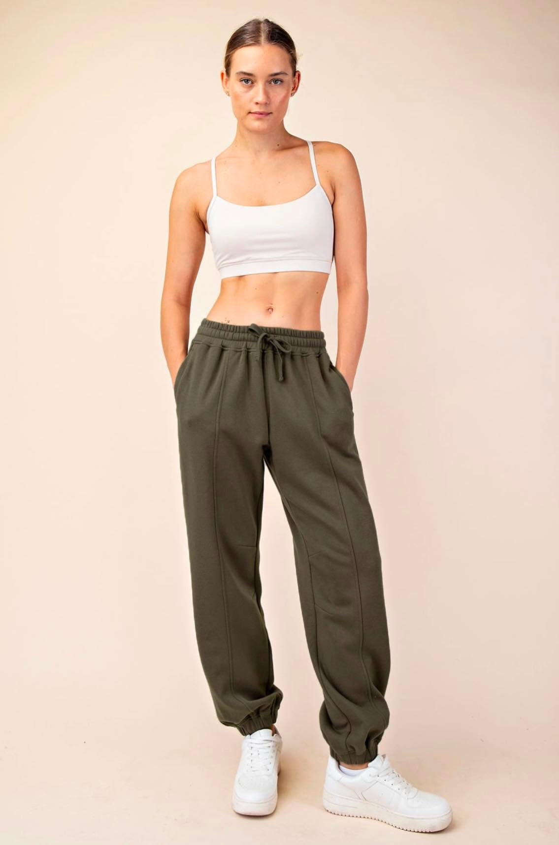 Olive Terry Joggers