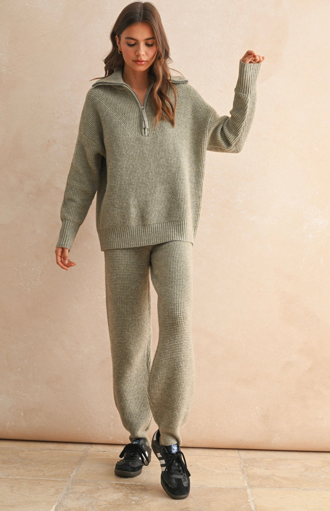 Snuggle up grey half zip