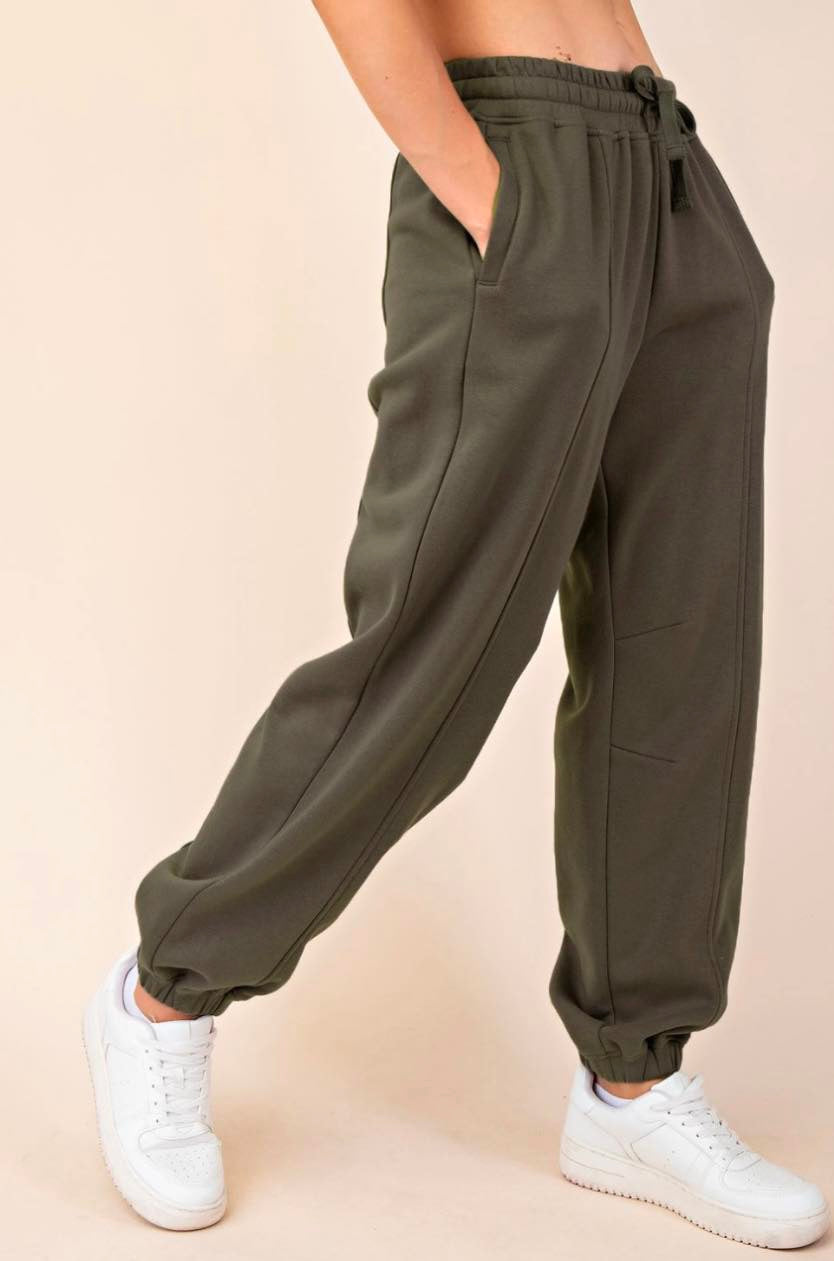 Olive Terry Joggers