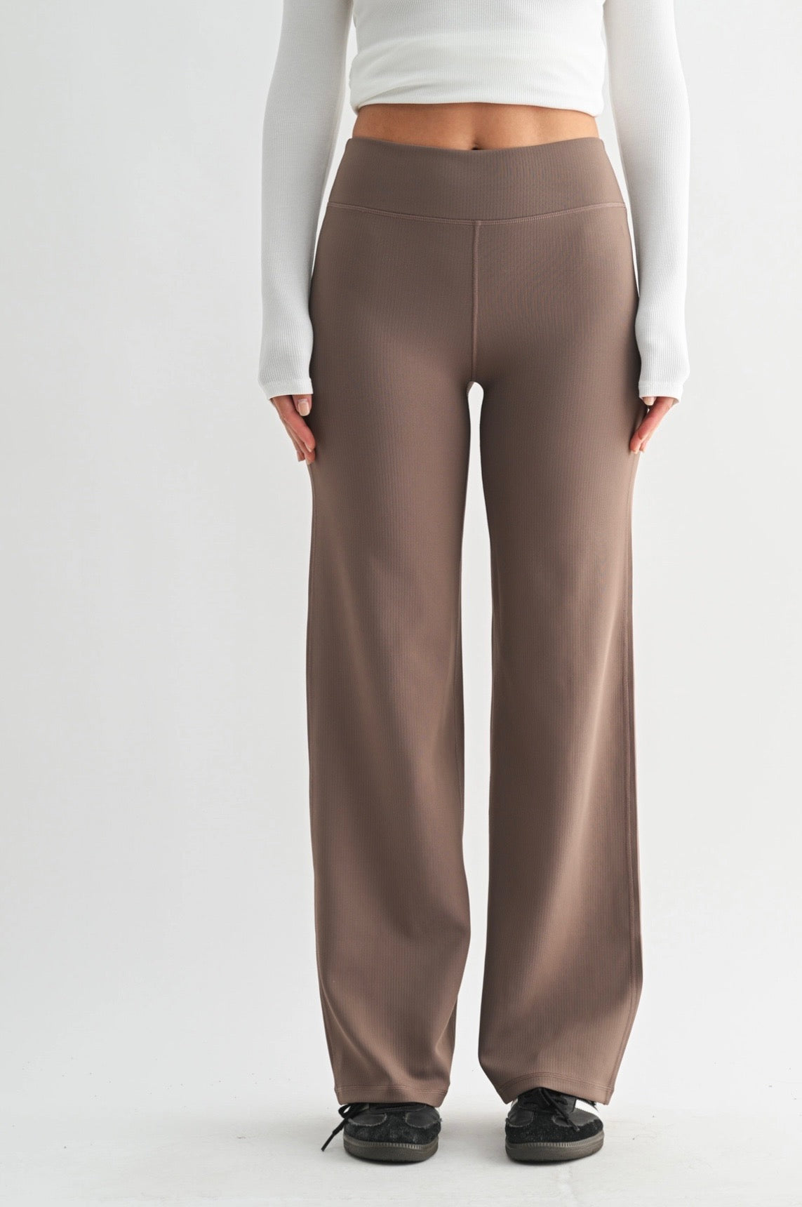 Mocha stripped pants