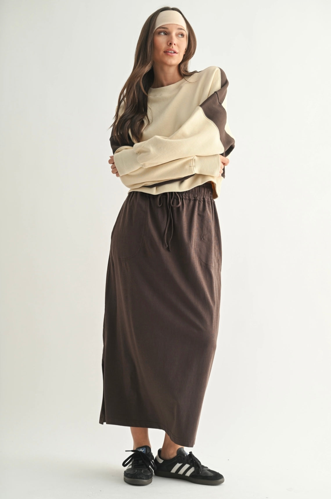 Expresso Two Toned Crewneck