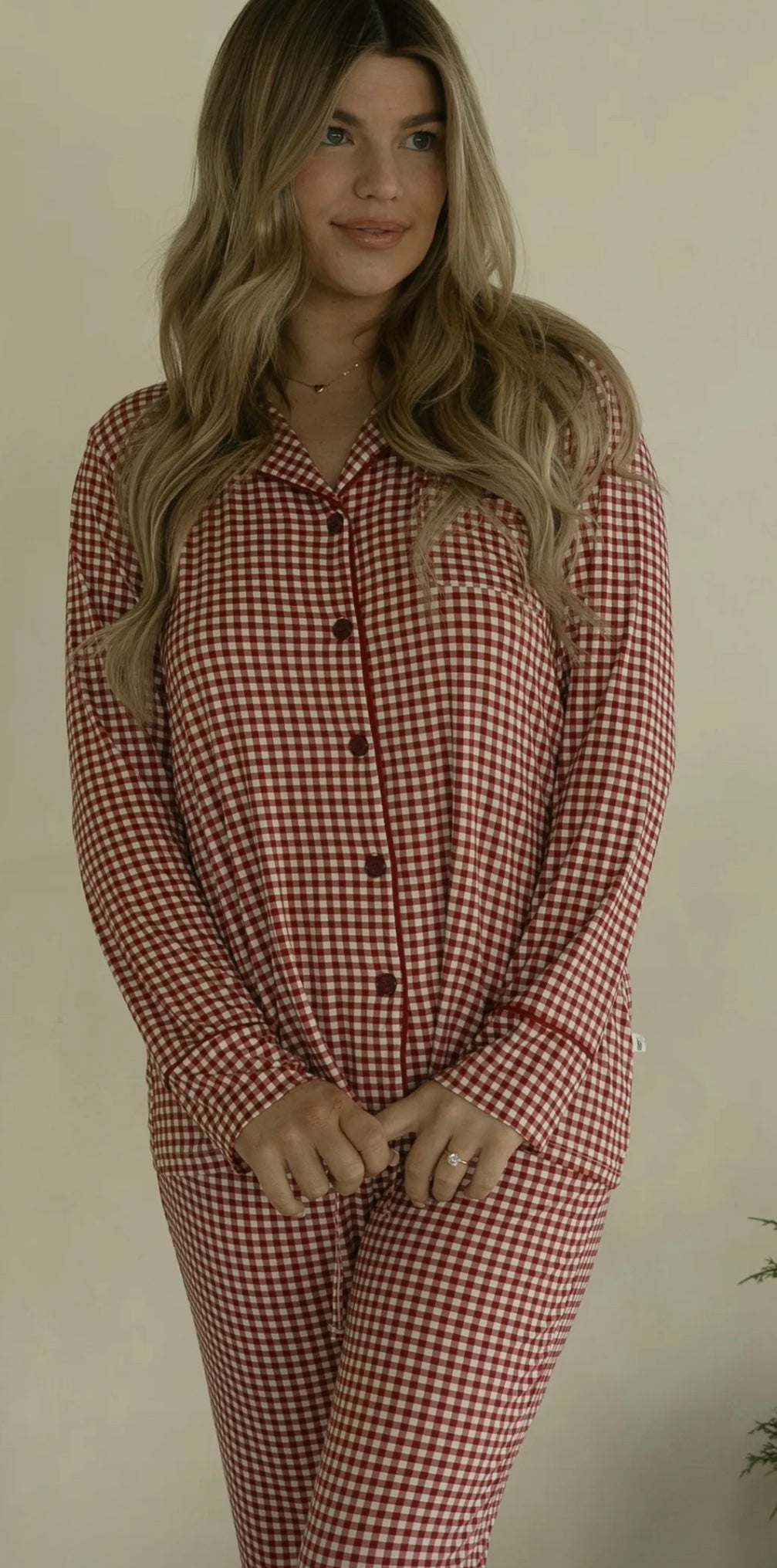 Women’s Red Checkerboard PJs