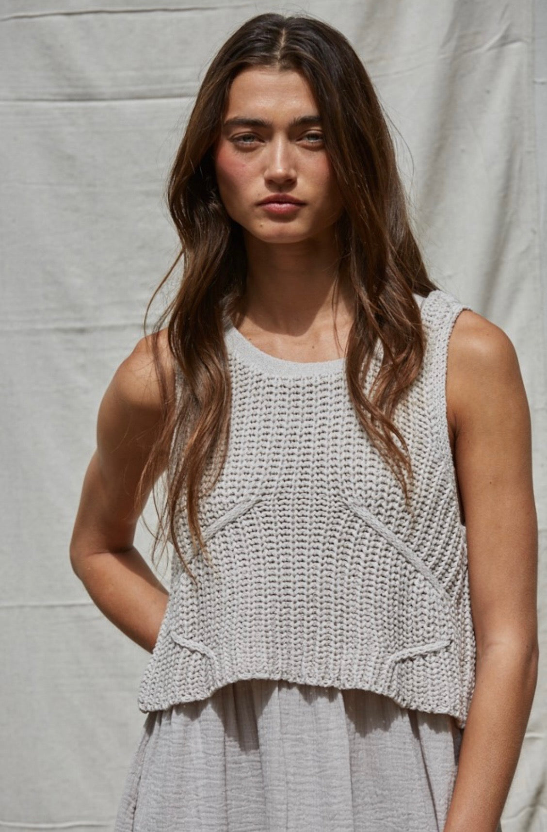 Light Grey Sweater Dress