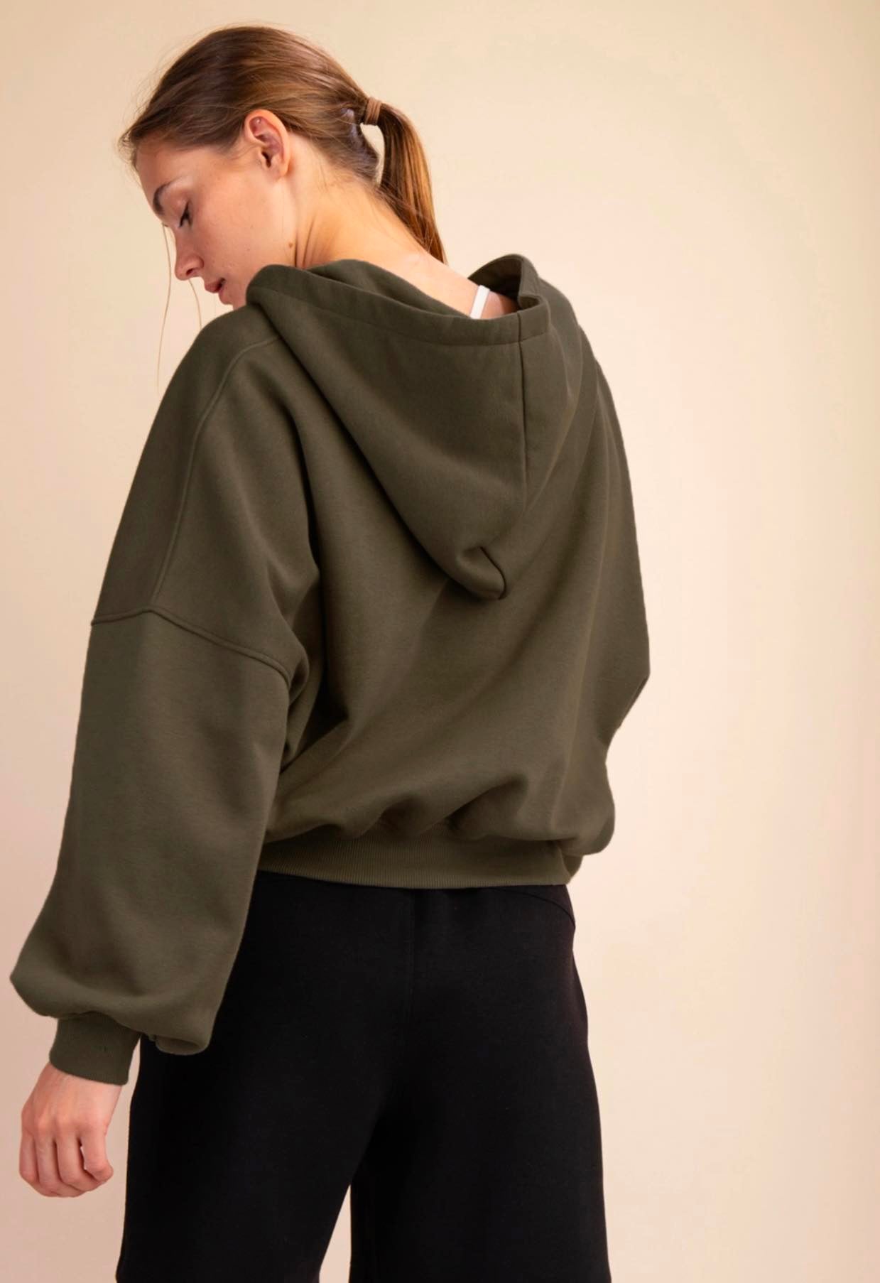 Olive Terry Pullover