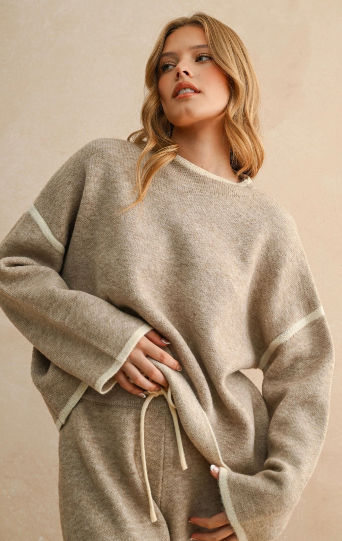 Teddy Taupe Sweater