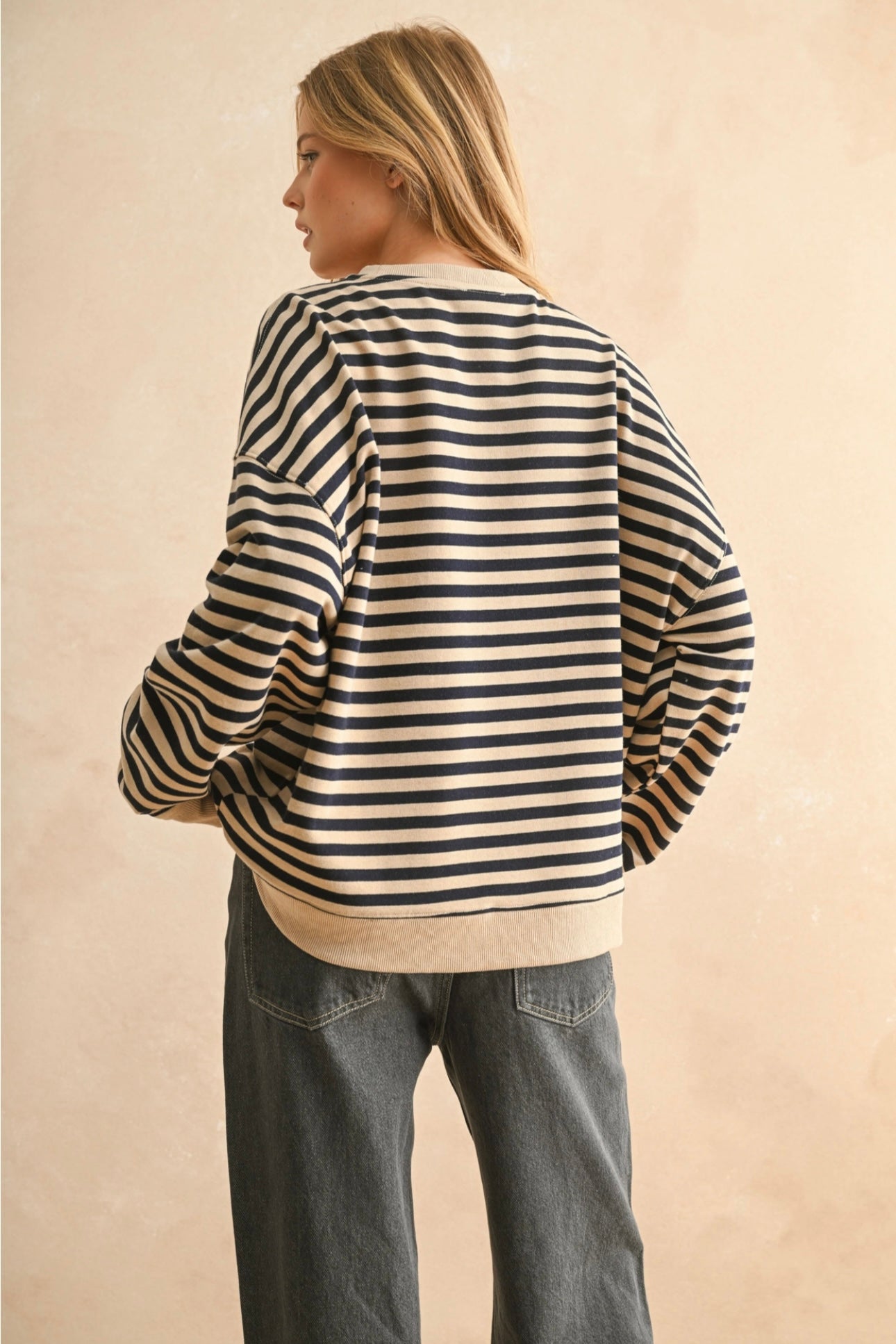 Stripped Crewneck