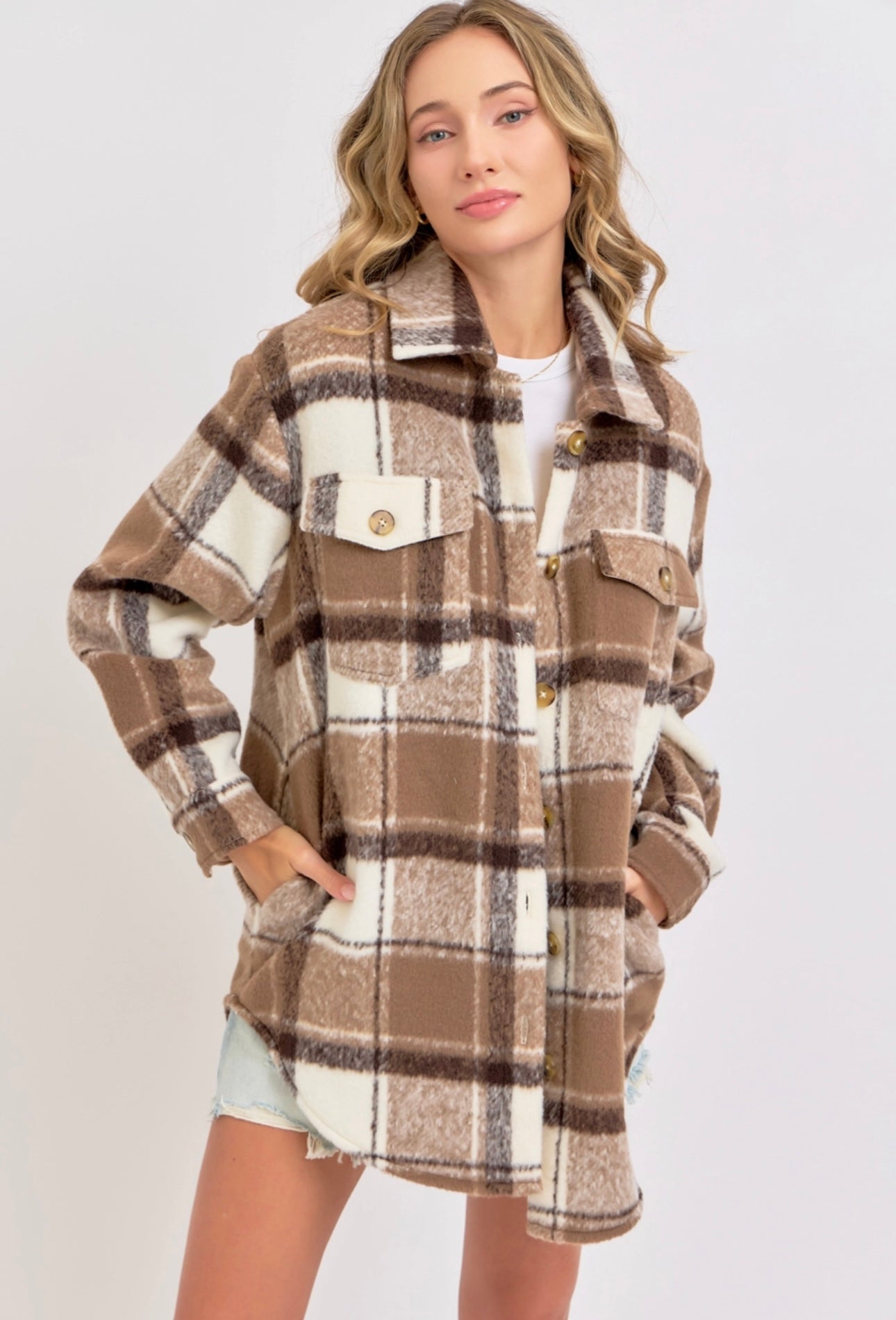 Karlie Plaid Shacket