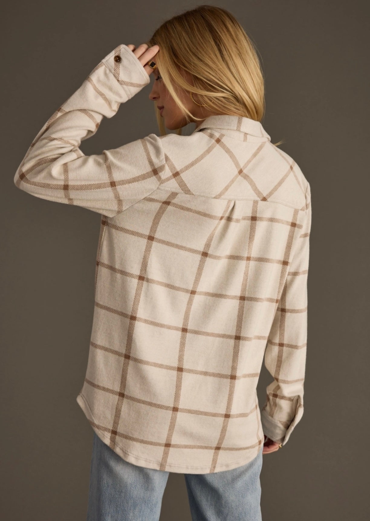 Muted Tones Cream Flannel