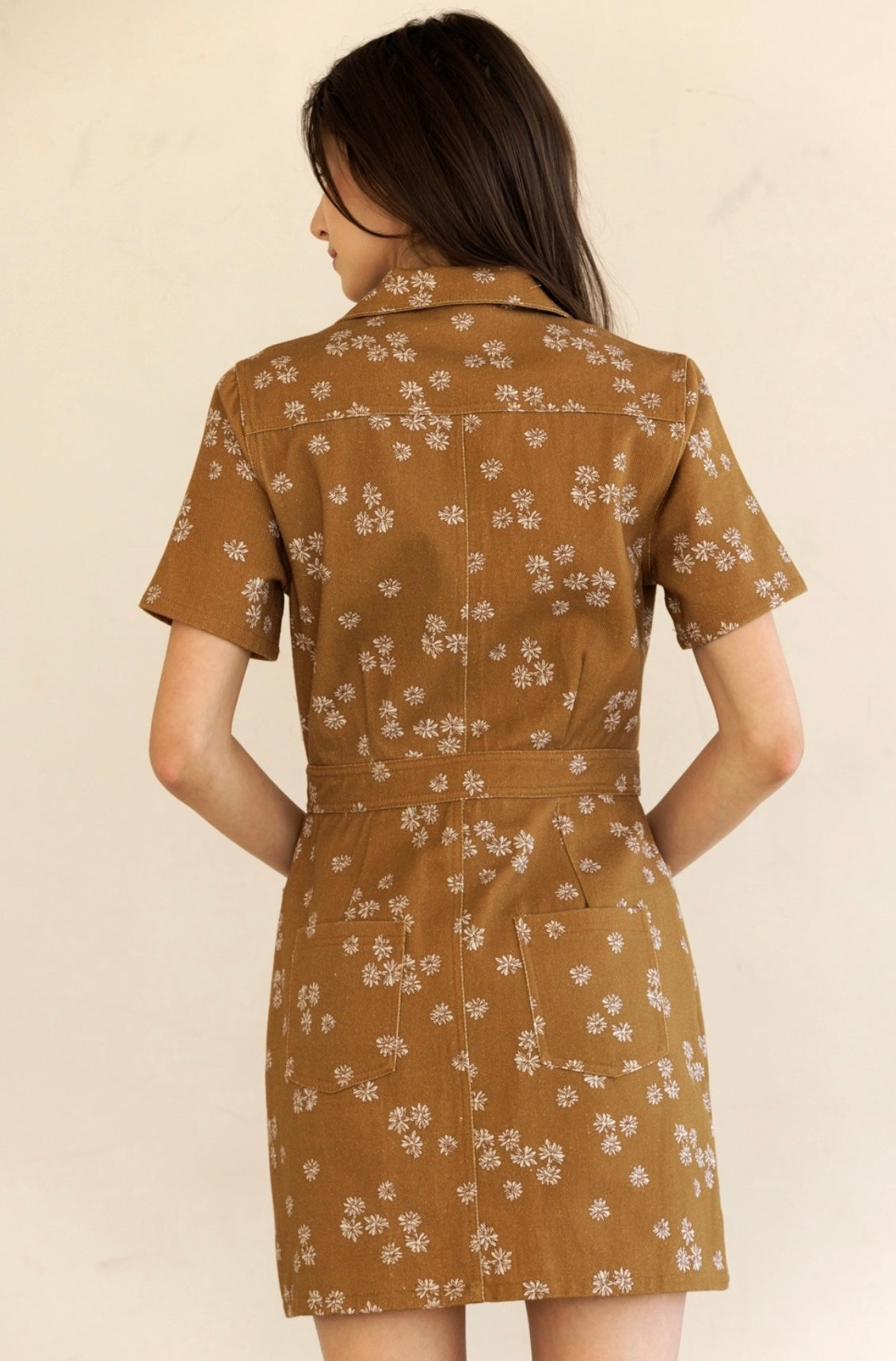 Button Down Floral Dress