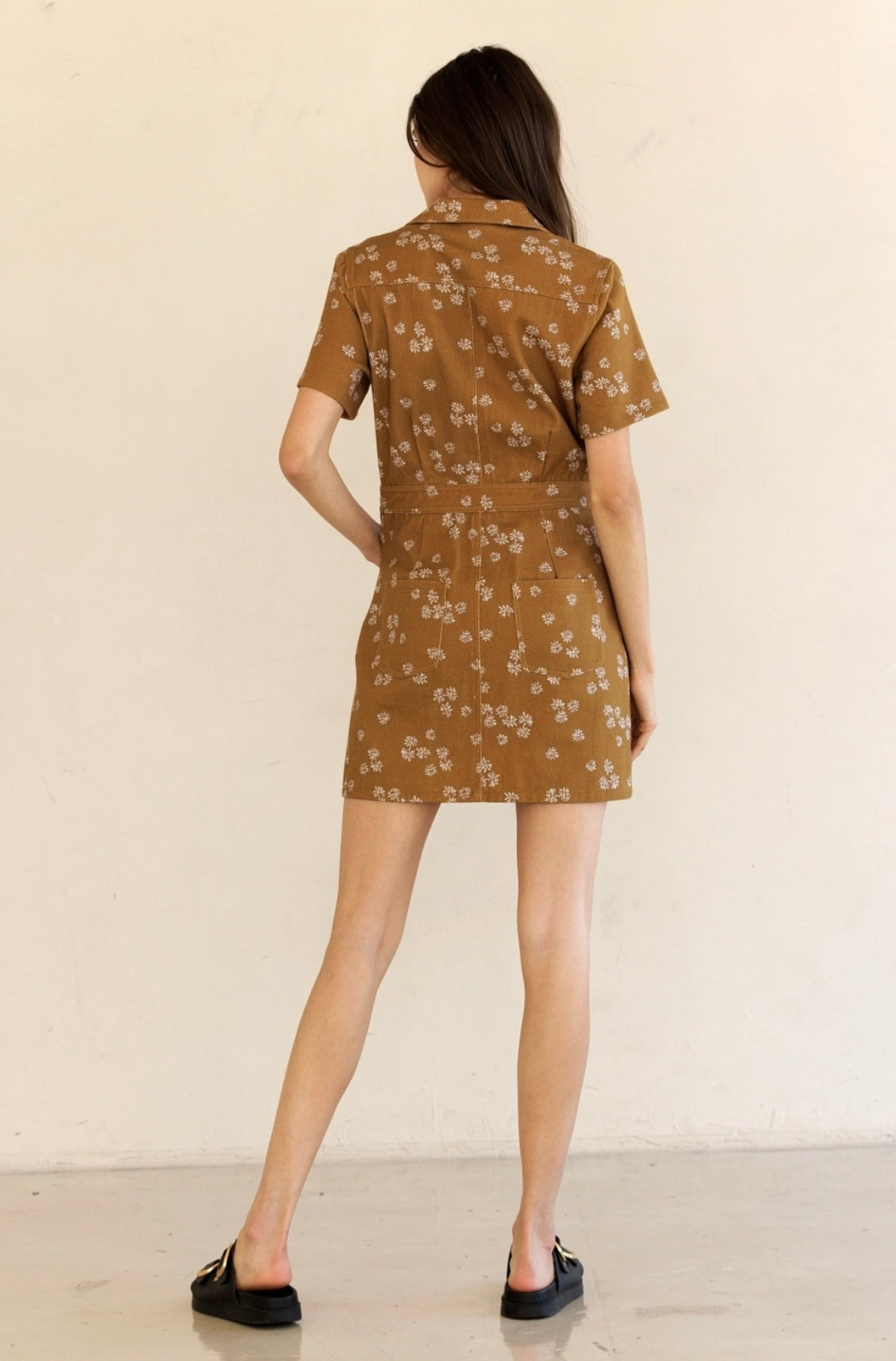 Button Down Floral Dress