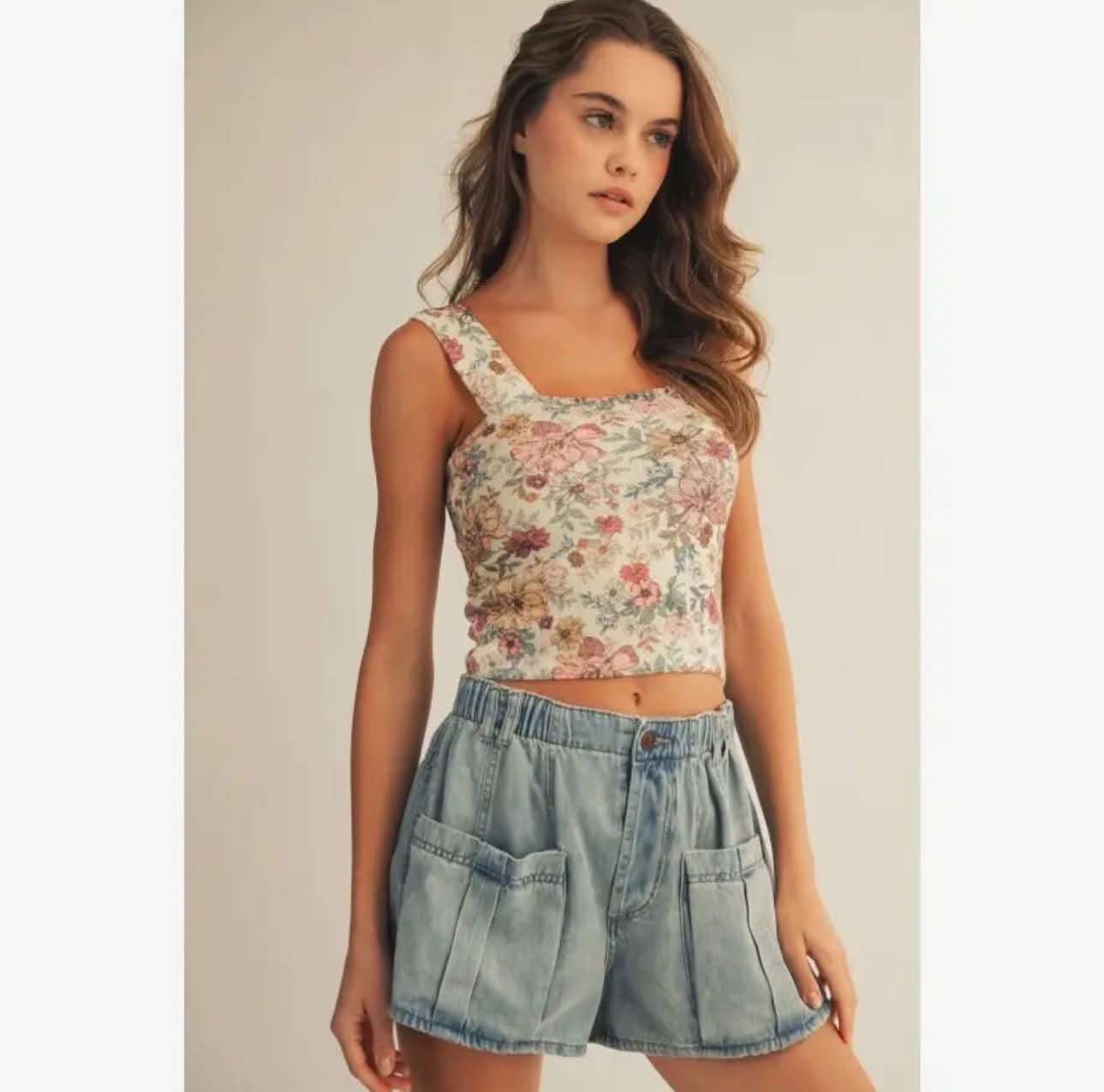 Back To School Floral Tank