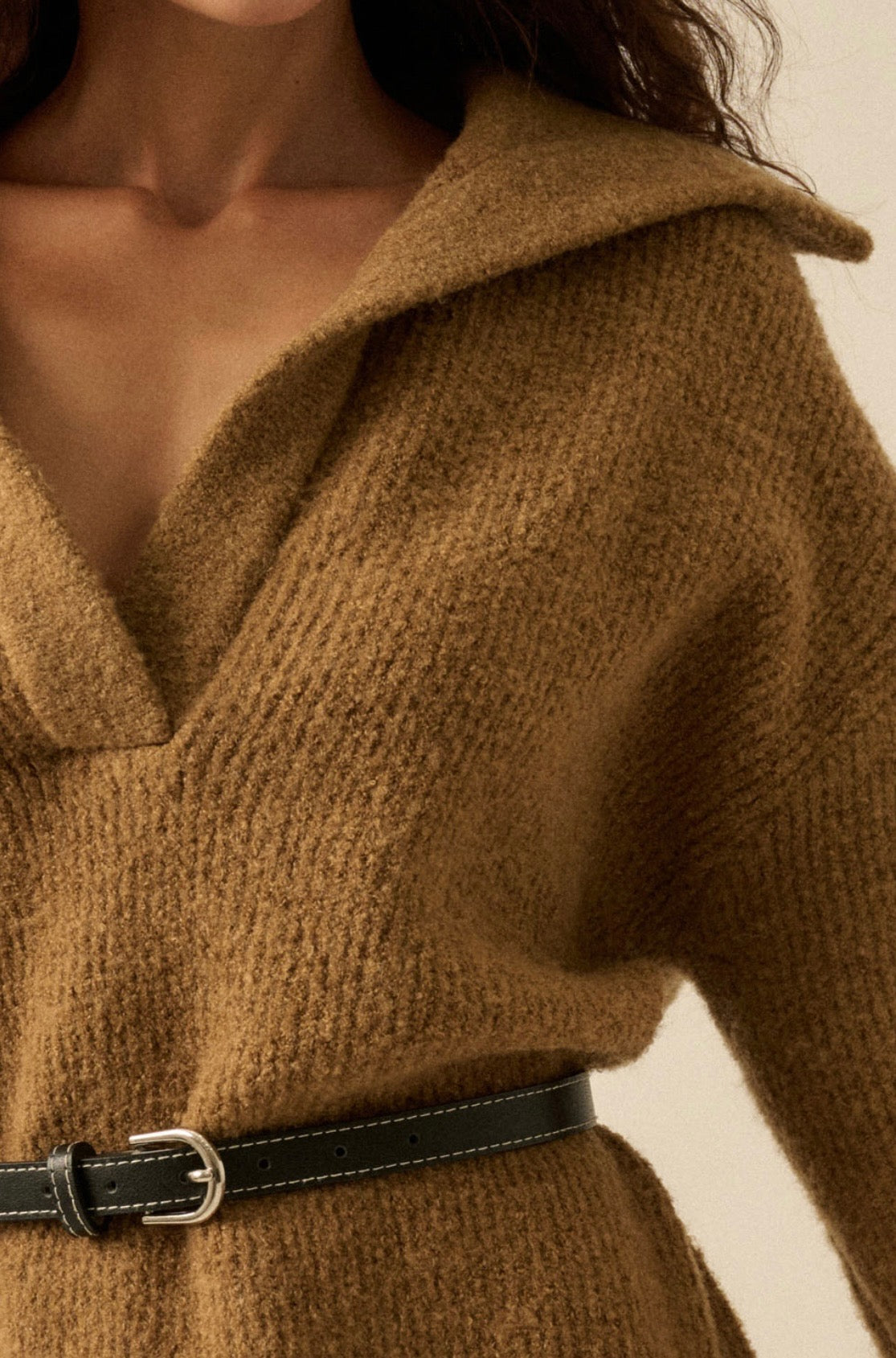 Caramel Sweater Dress