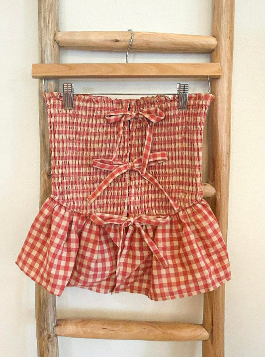 Picnic Bow Tube Top
