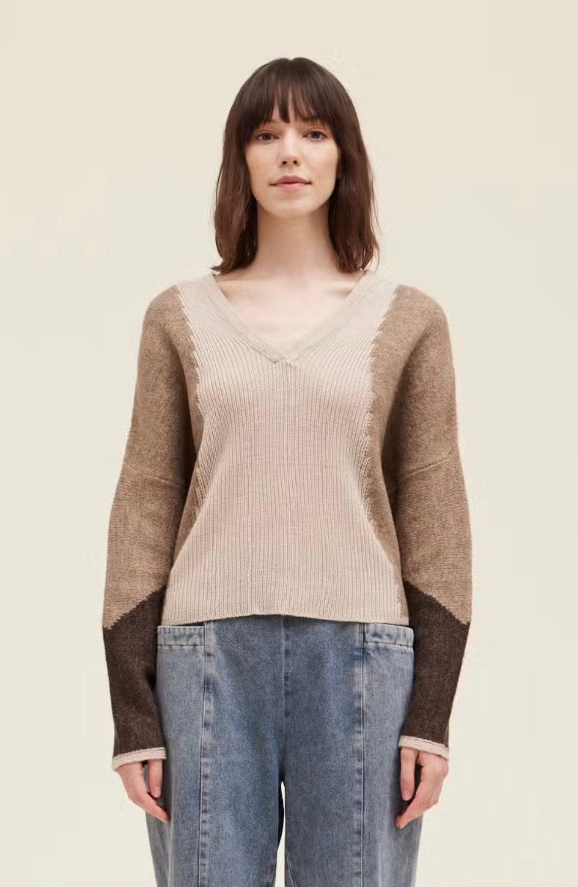 Mocha 2 Tone Sweater