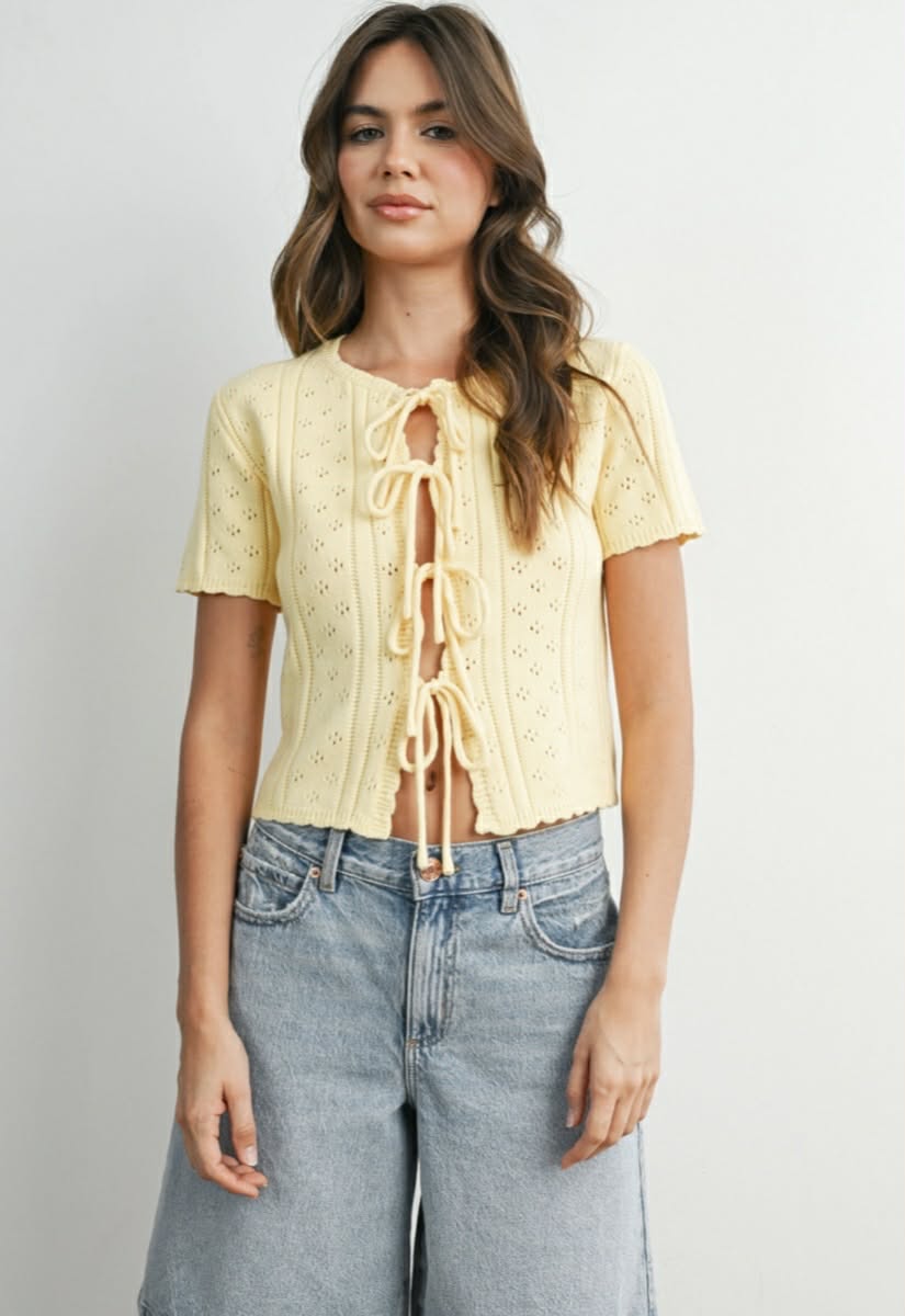 Sunshine Bow Sweater
