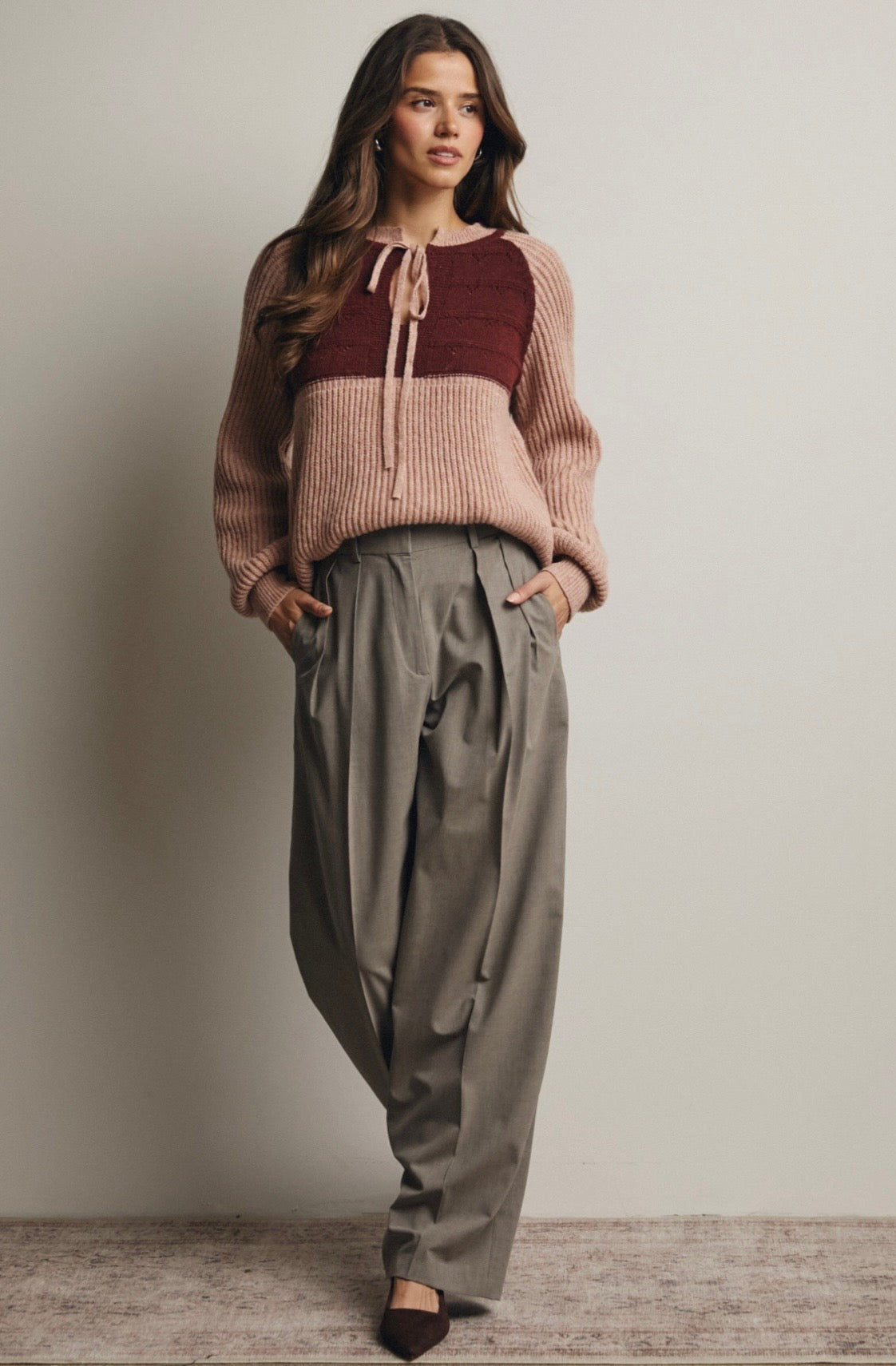 Sweetheart Two Tone Sweater