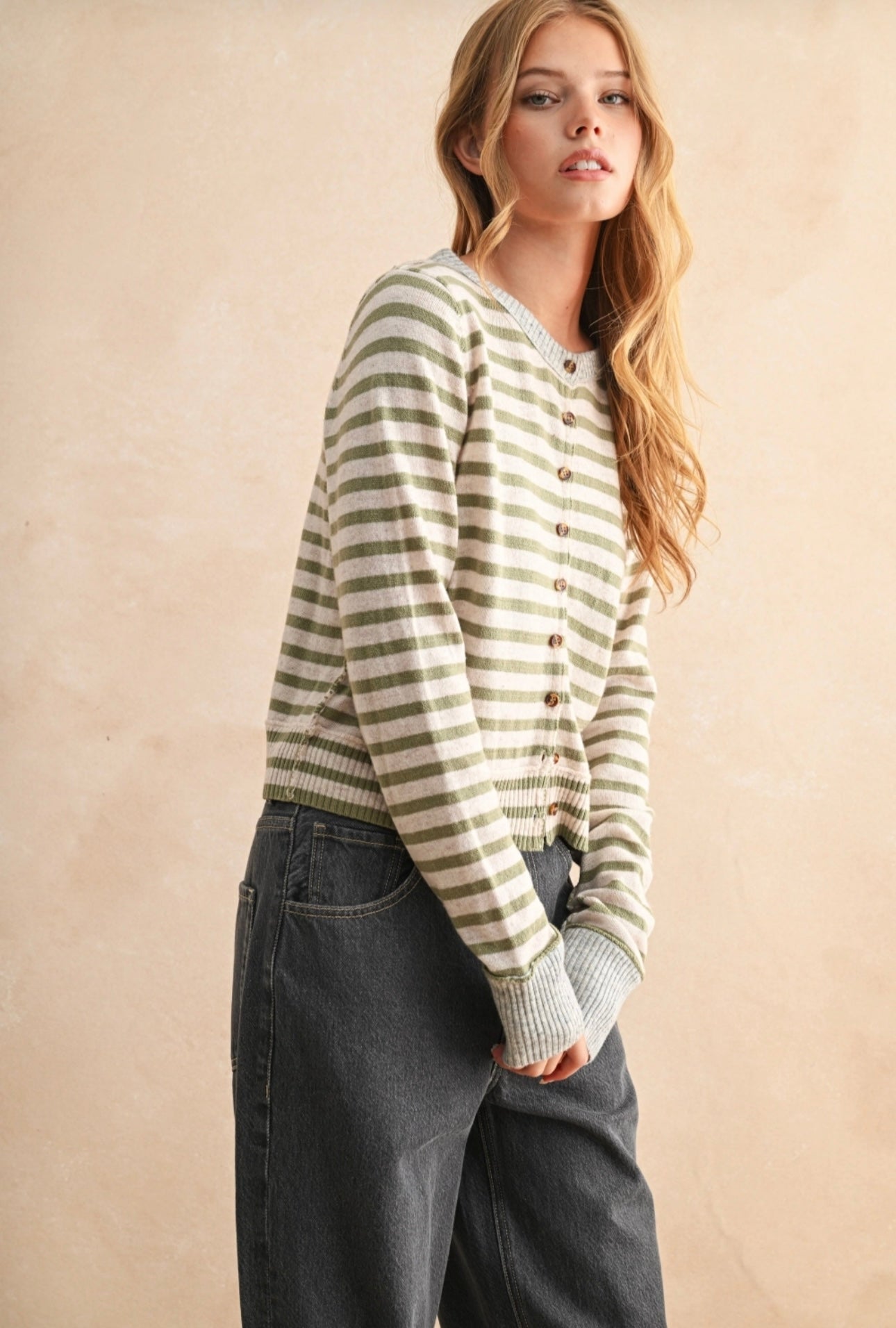 Striped Cardigan