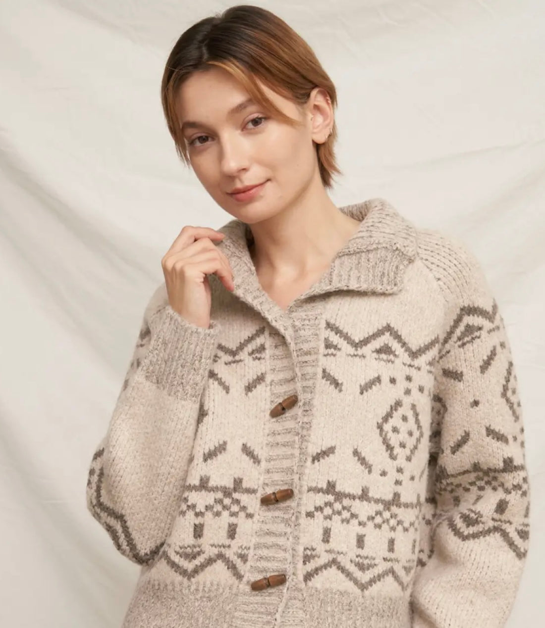 Wooden Button Sweater