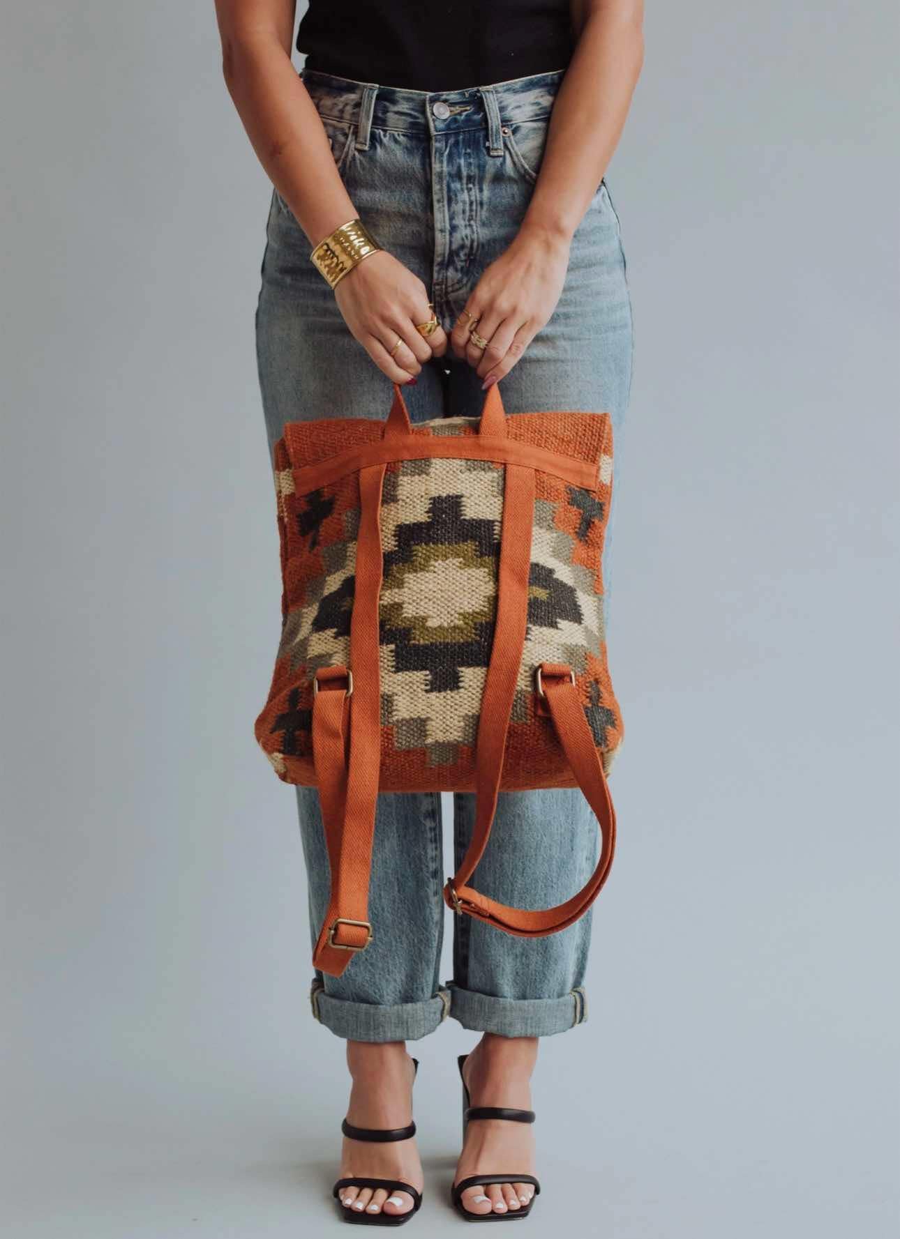 Rust Aztec Bag