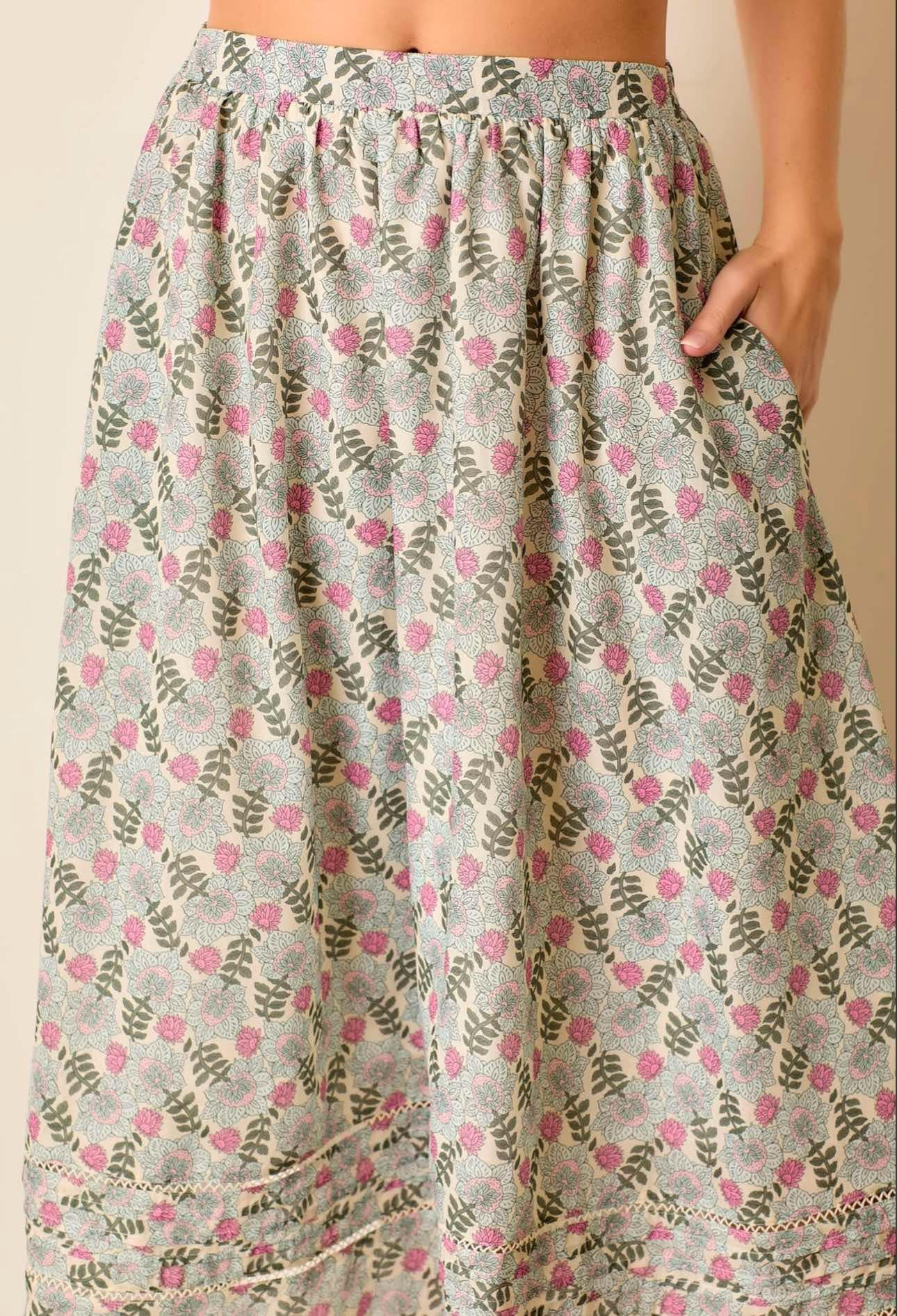 Floral Maxi Skirt