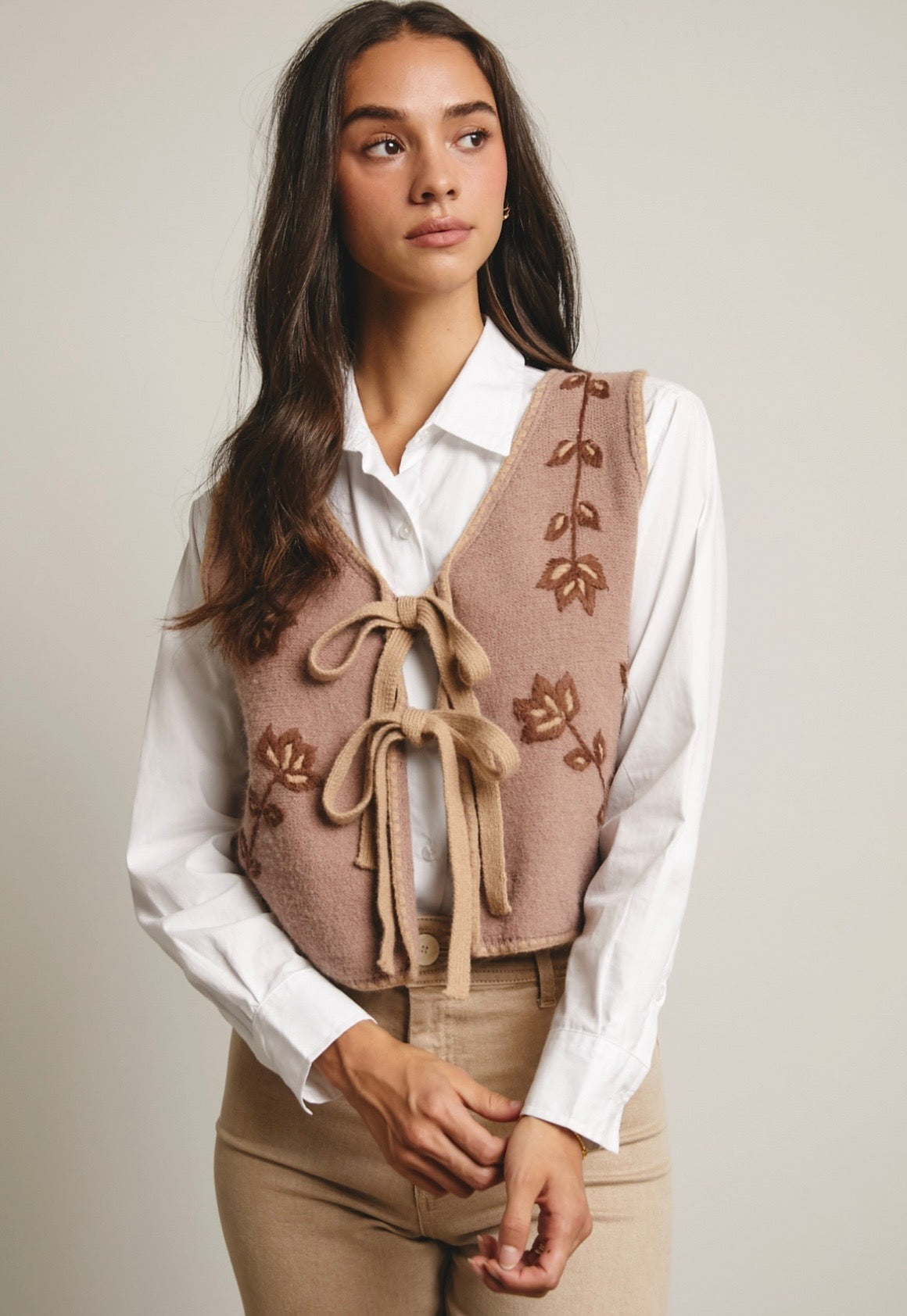 Rebecca Tie Front Vest
