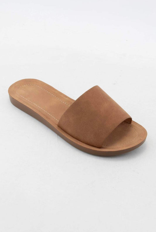 Tan Slide Sandal