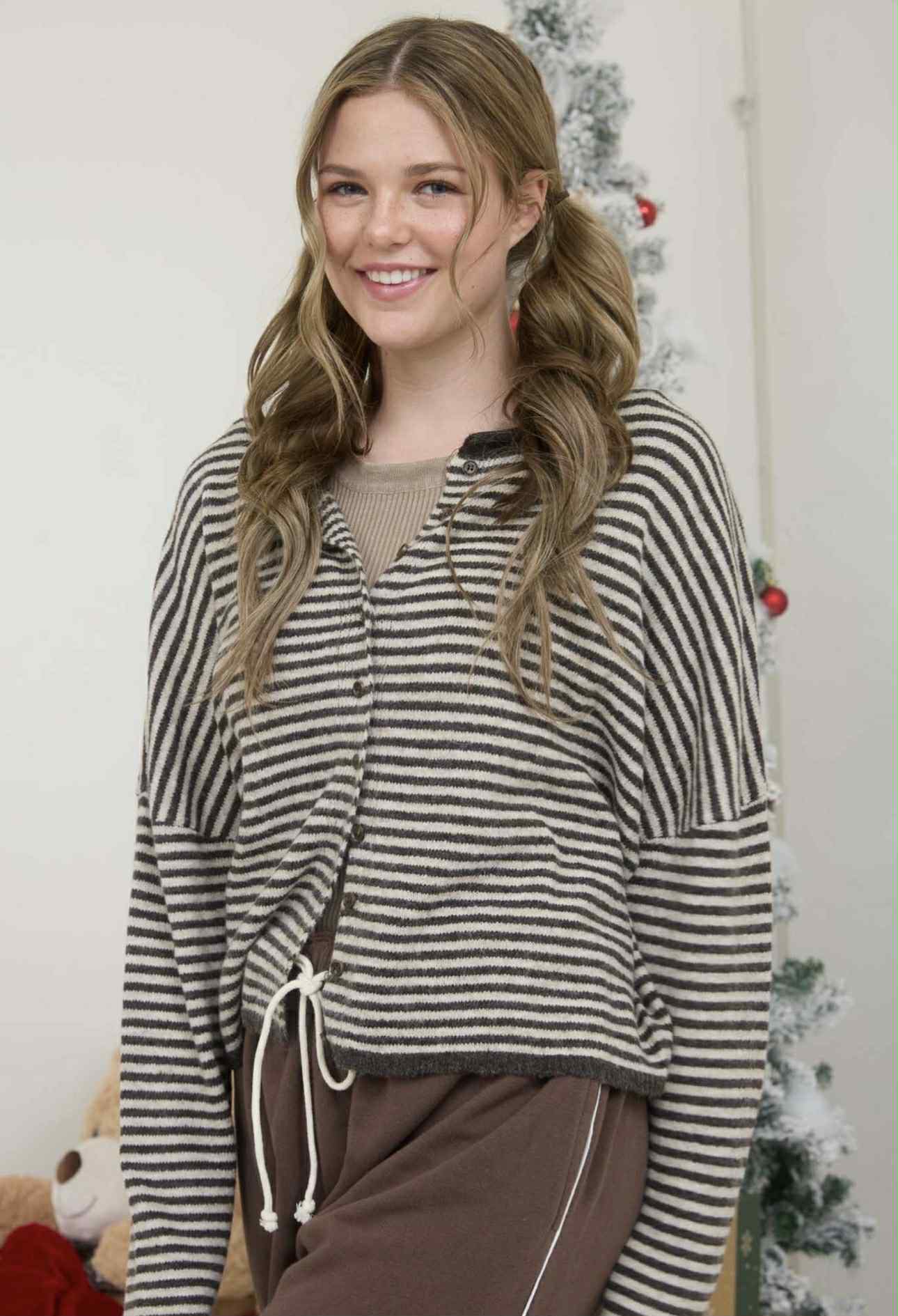 Hot Chocolate Stripped Cardigan
