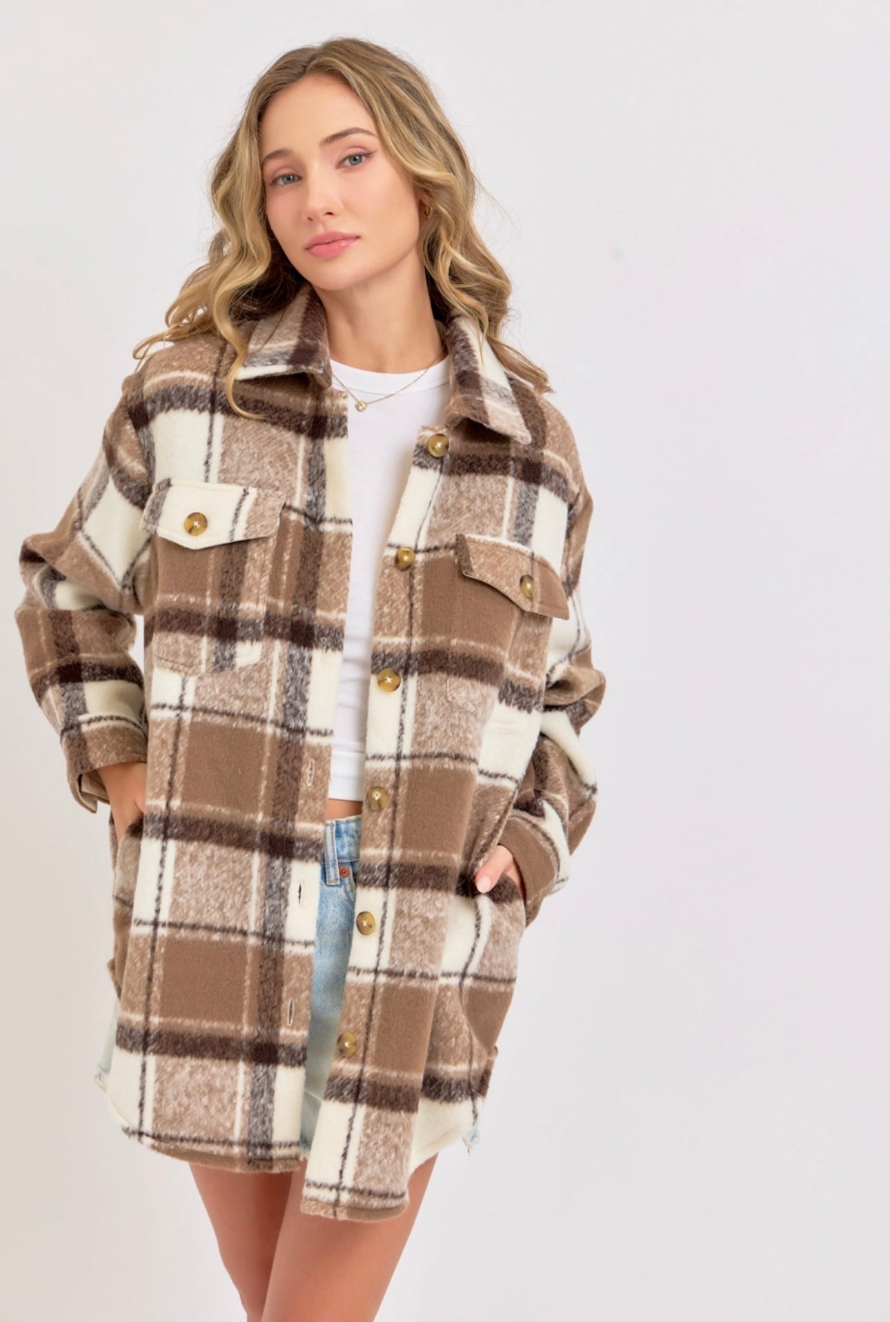 Karlie Plaid Shacket