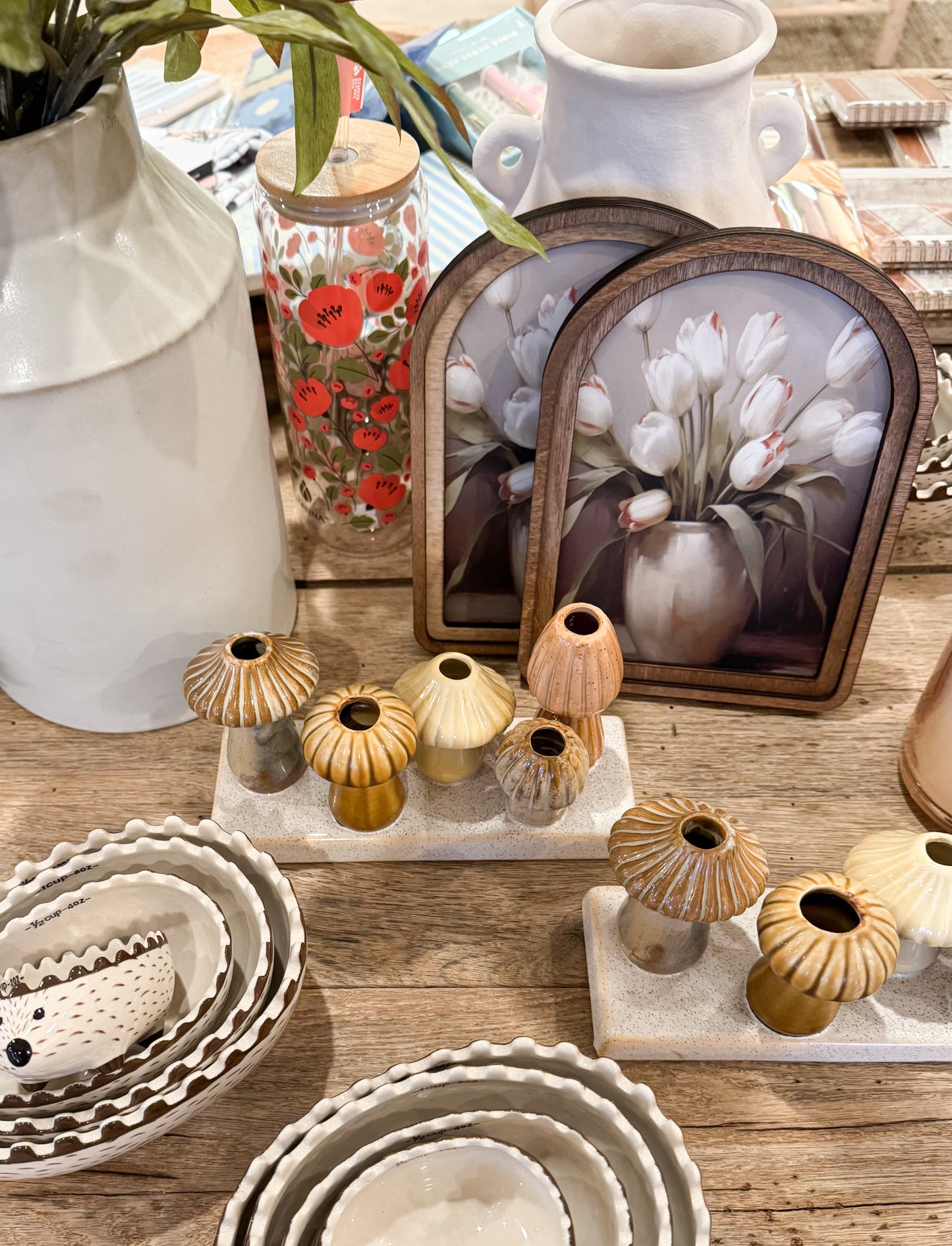 Mushroom table top vase