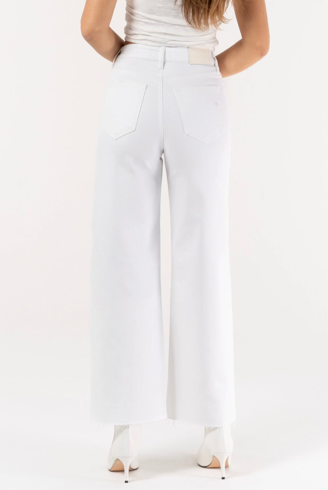 White Wide Leg Resort Jeans