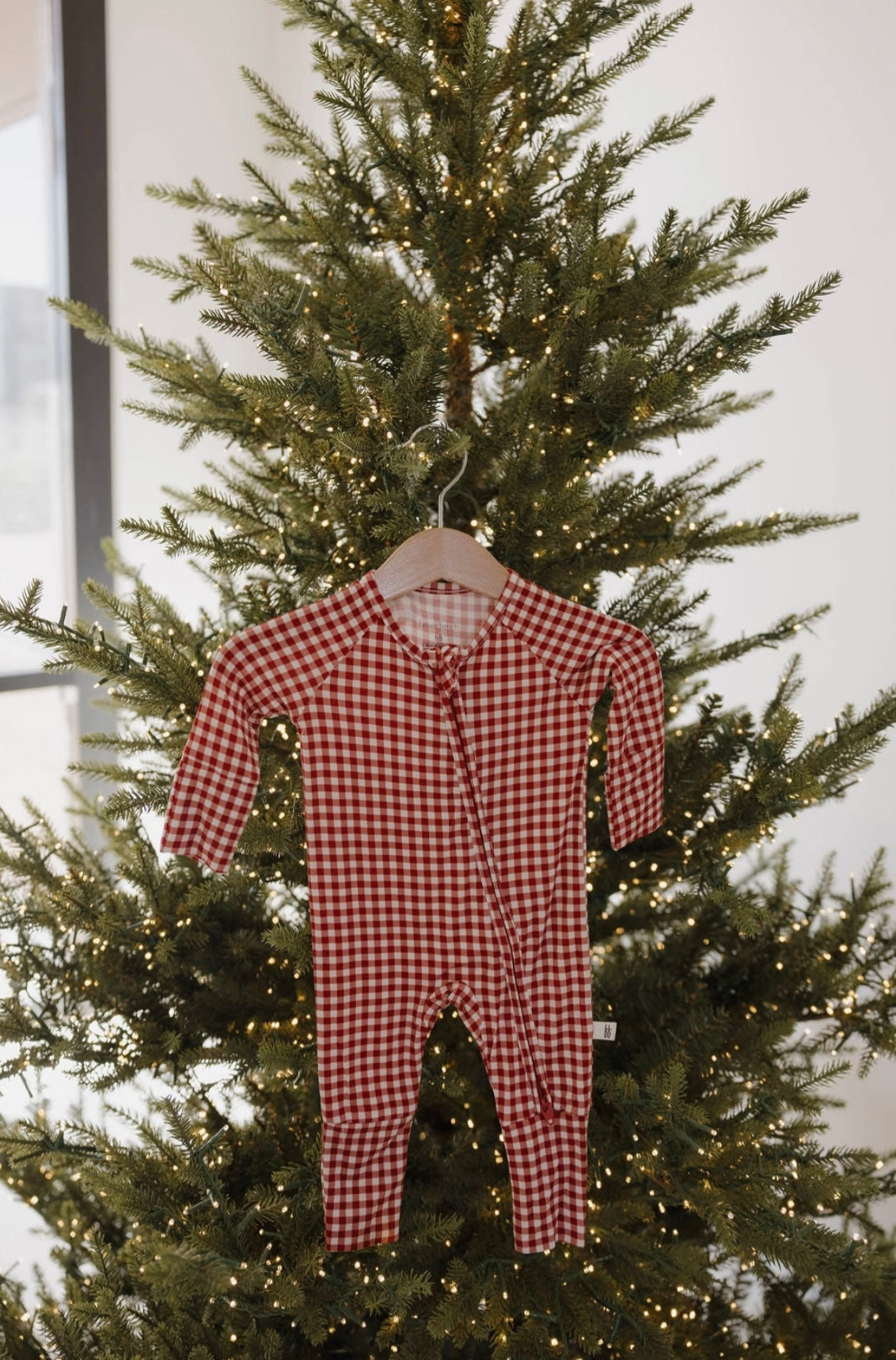 Infant Red Gingham Sleeper