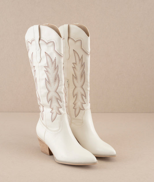 Dolly Western Boot in White
