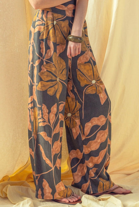 Tropical Linen Pants
