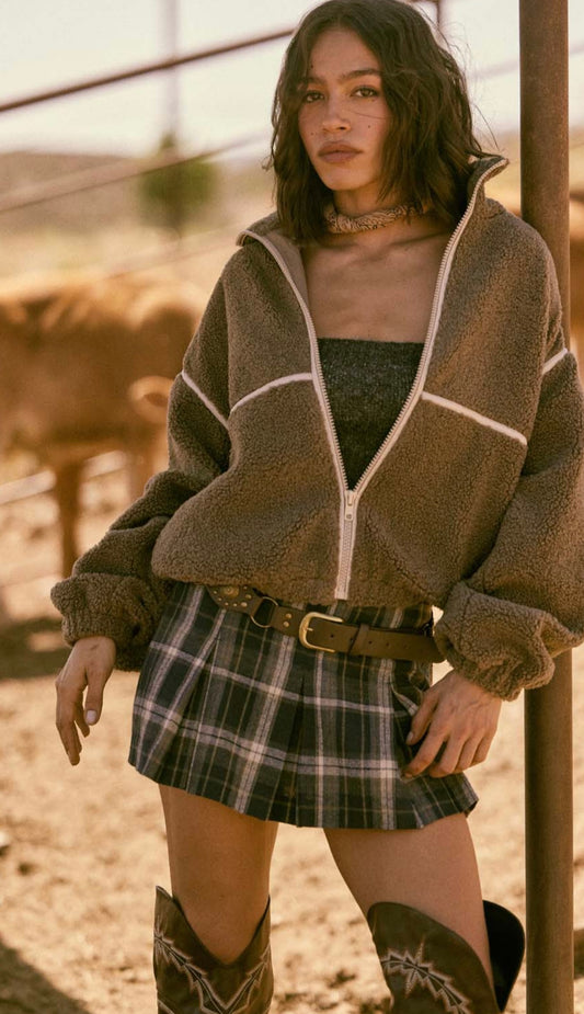 Shay & Coco Sherpa Zip Up