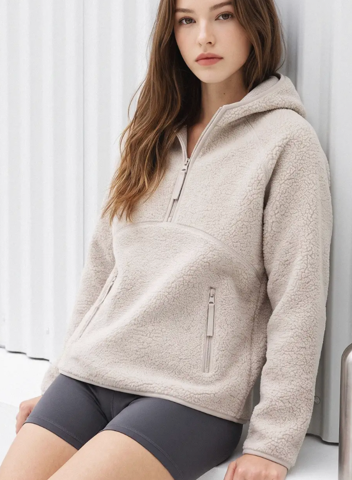 Cream Sherpa Sweatshirt