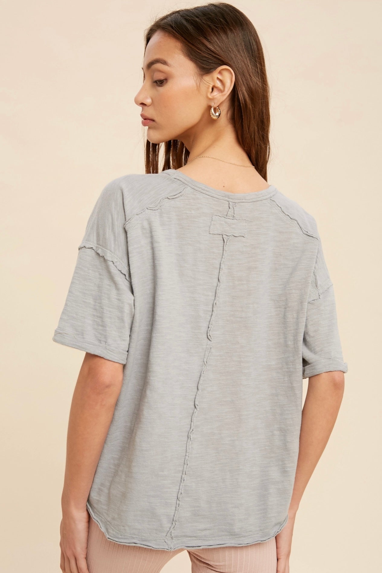 Grey Washed Tee