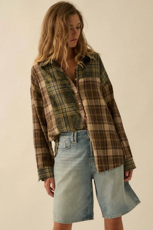 Promesa plaid button up