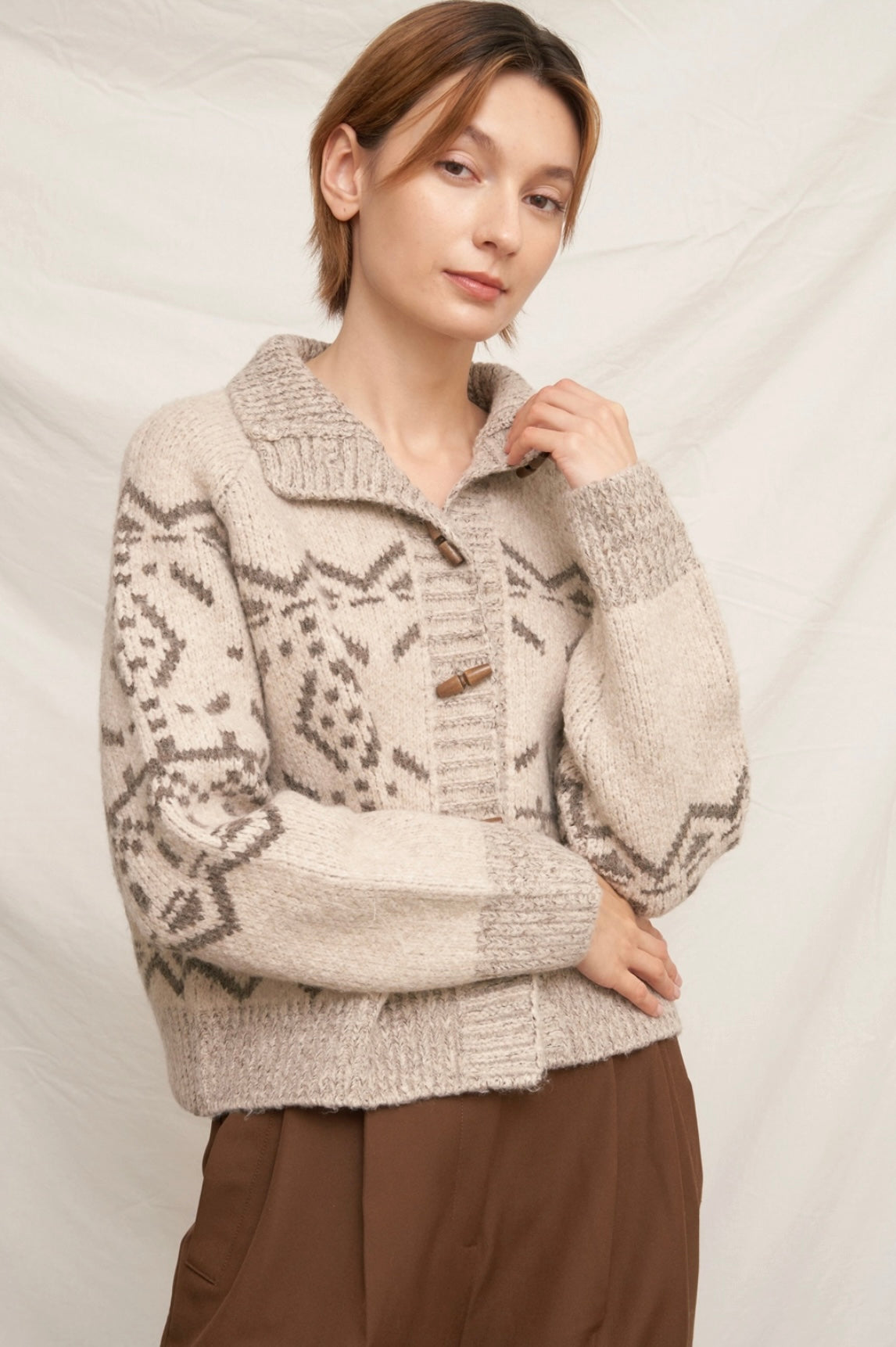Wooden Button Sweater