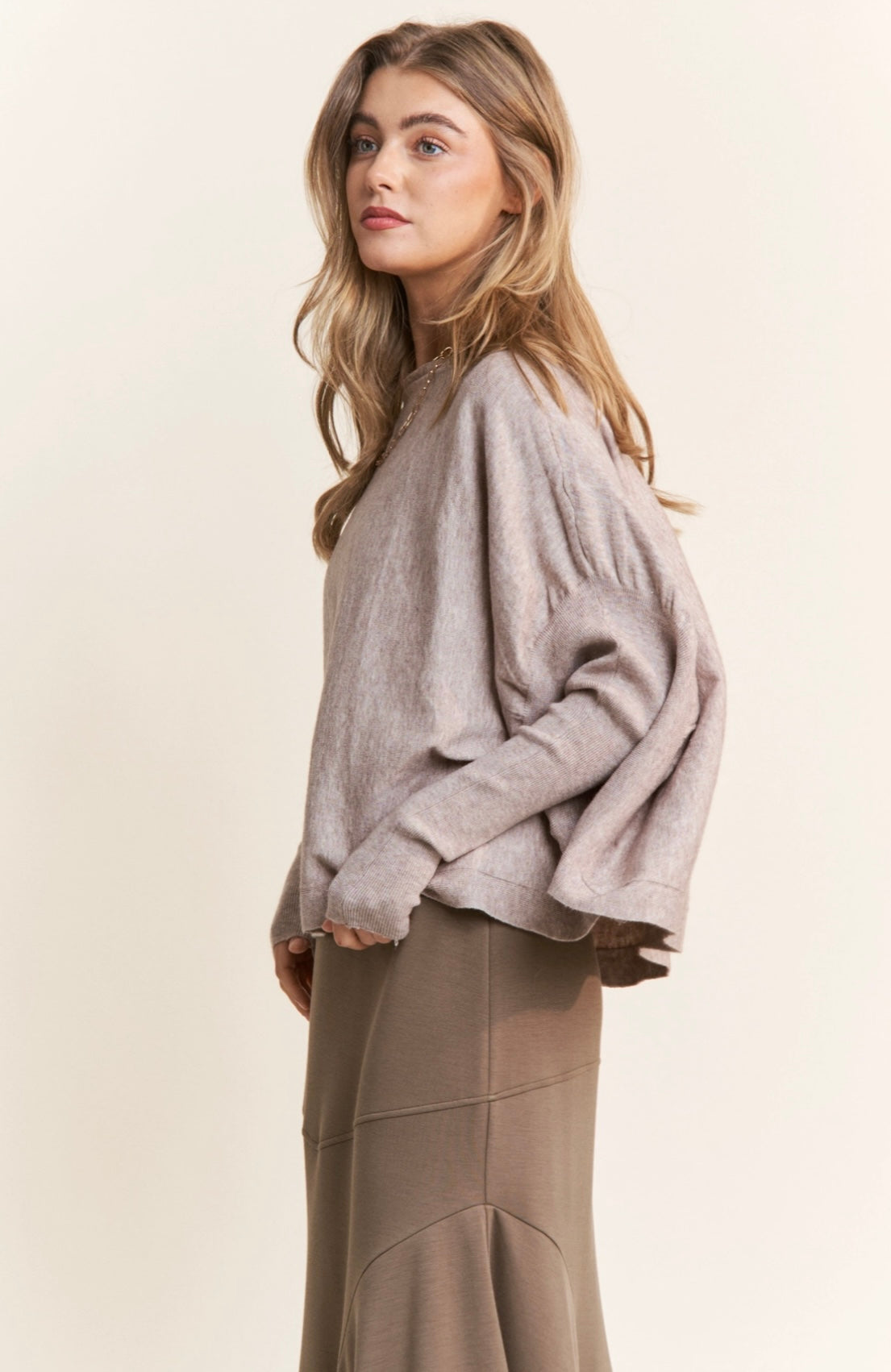 Oatmeal Sweater Top