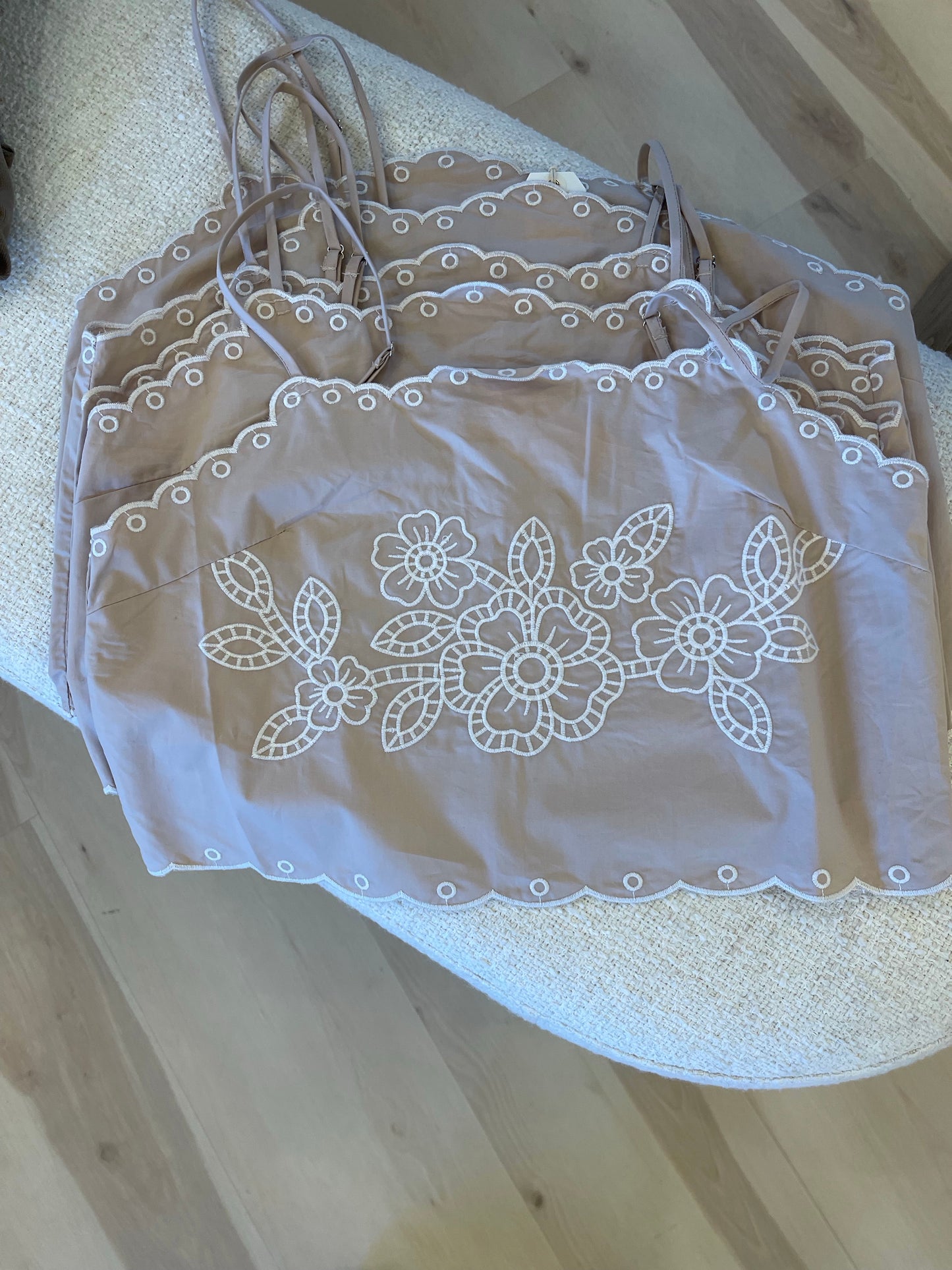 Embroidered tank top