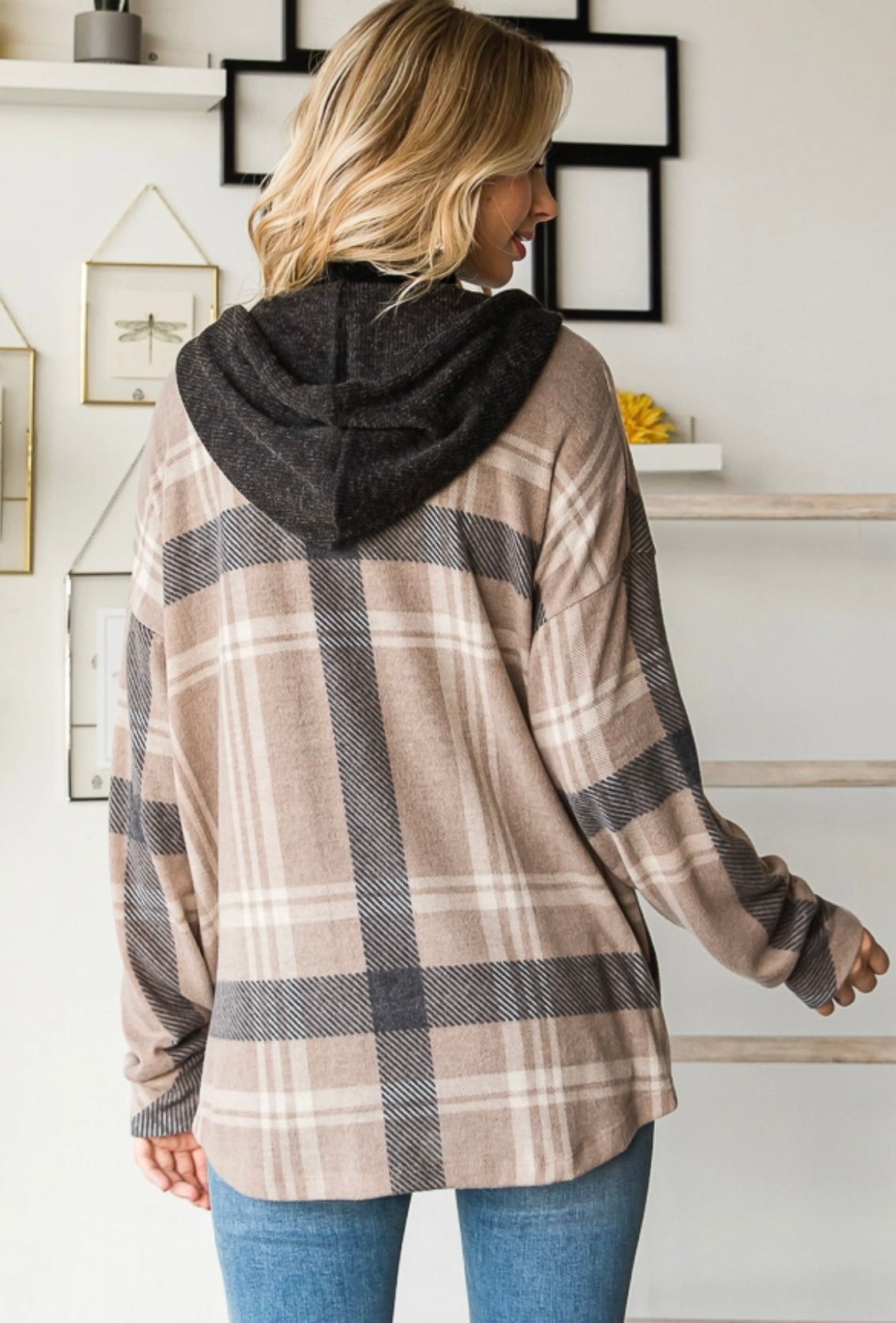 Mocha Hooded Shacket