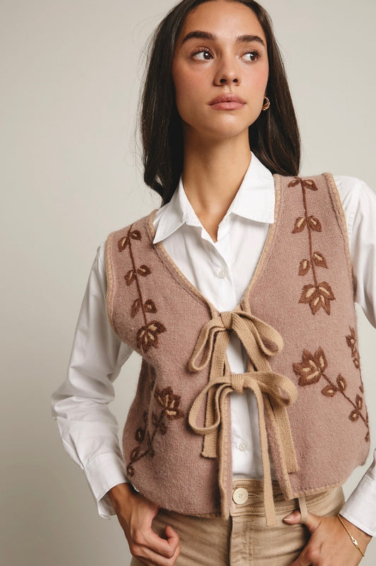 Rebecca Tie Front Vest